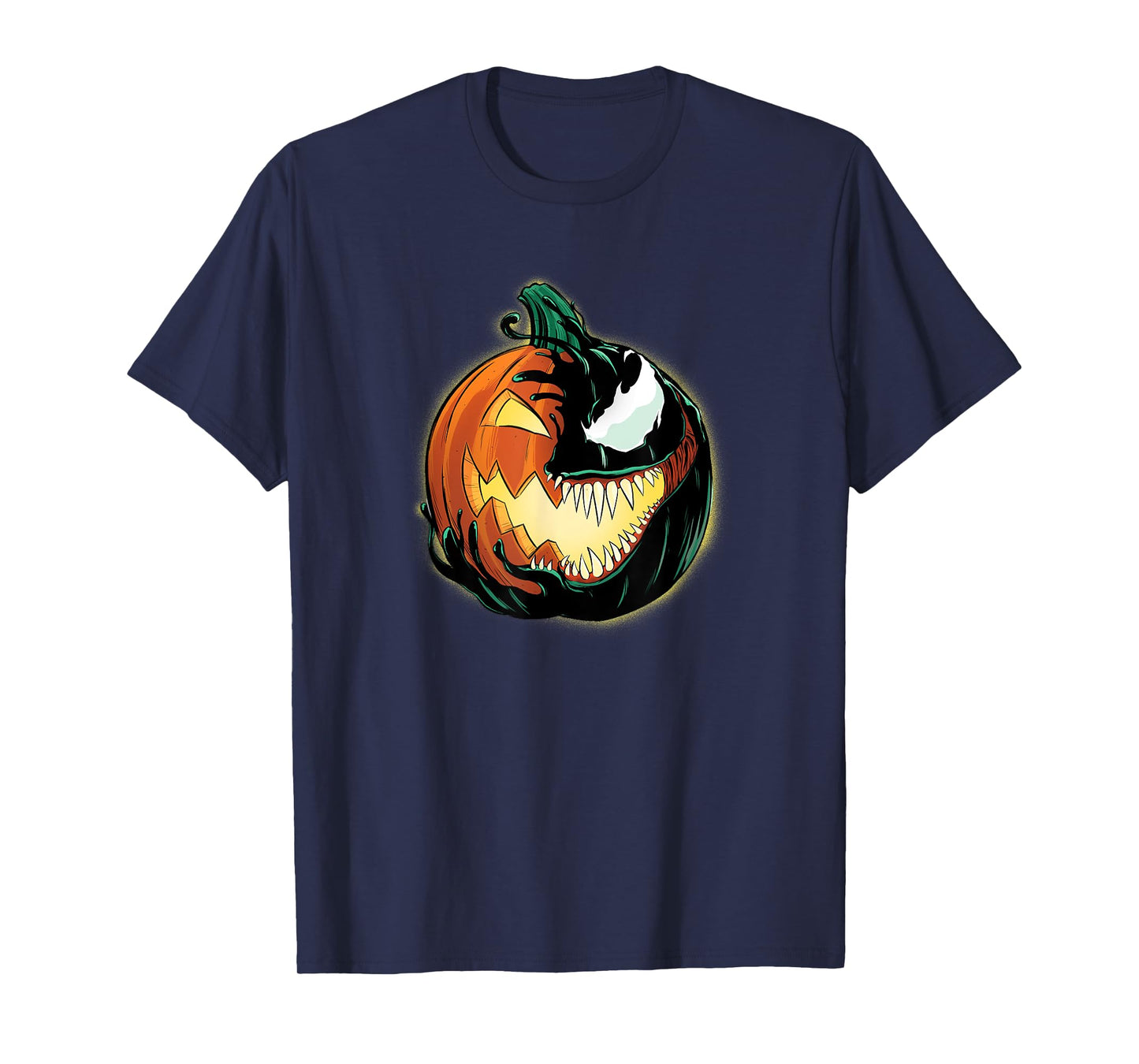 Marvel Venom Halloween Symbiote Pumpkin Jack-O’-Lantern T-Shirt