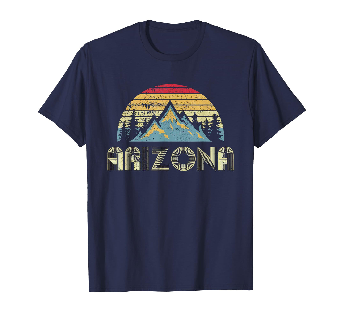 Arizona - Retro Vintage Mountains Nature Hiking T-Shirt