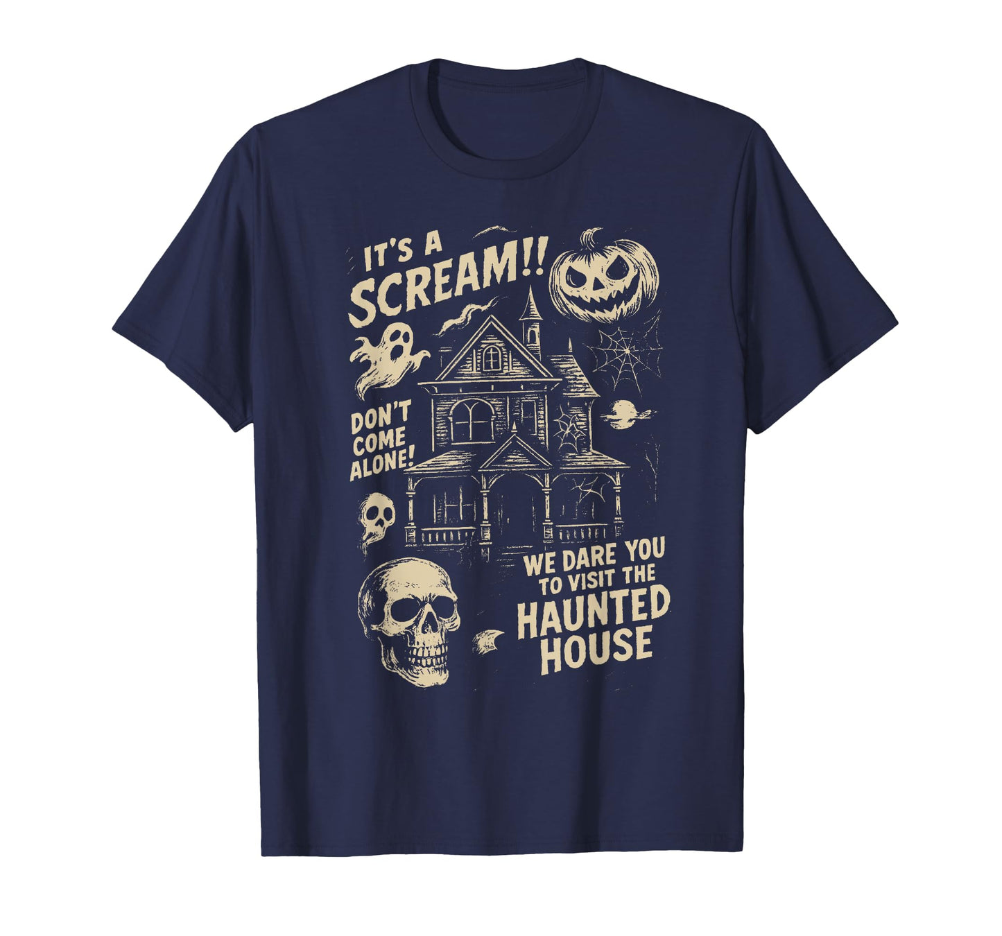 It's A Scream Haunted House Halloween Spooky Season Ghost T-Shirt