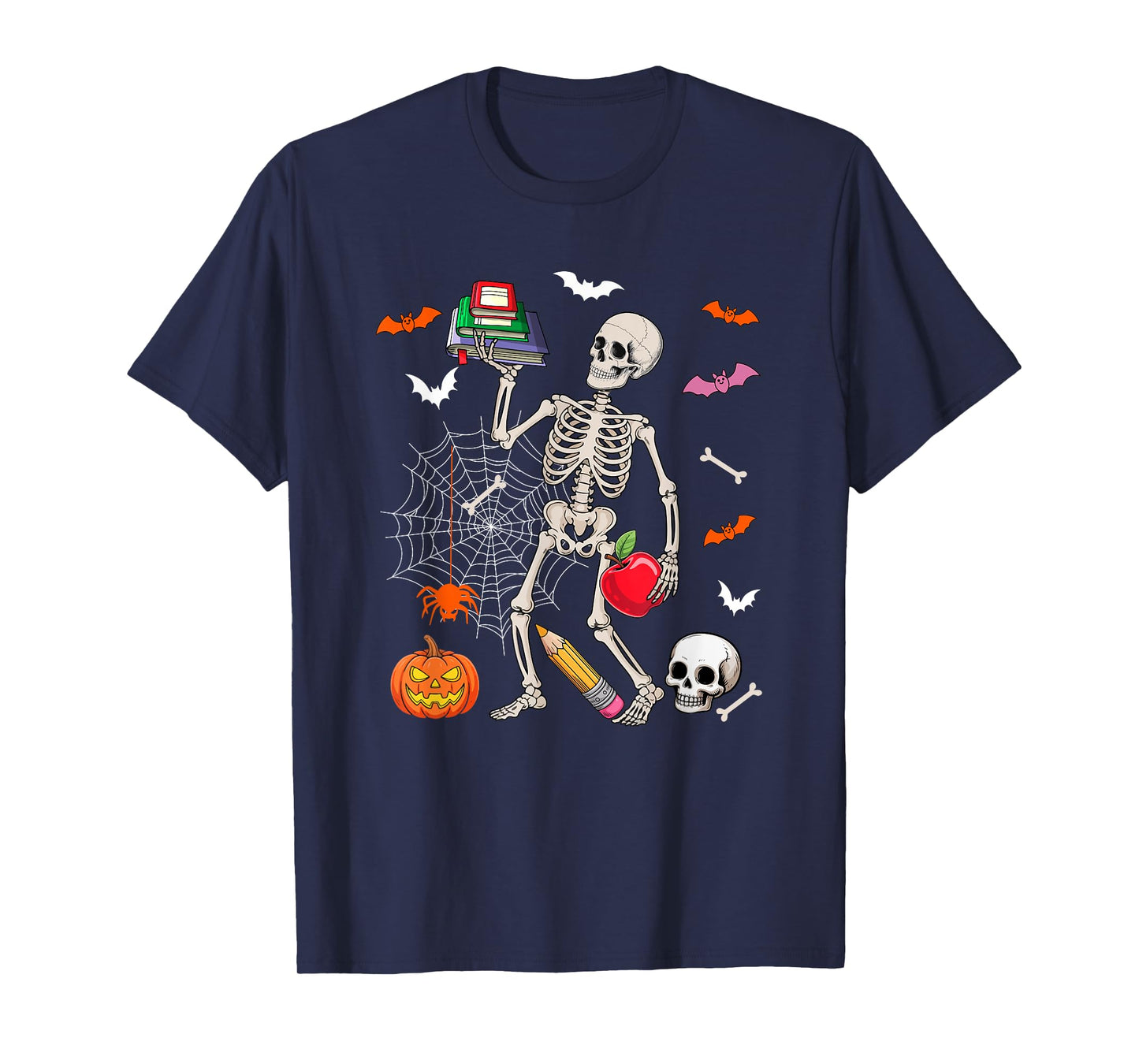 School Counselor Job Horror Skeleton Halloween Costume Team T-Shirt