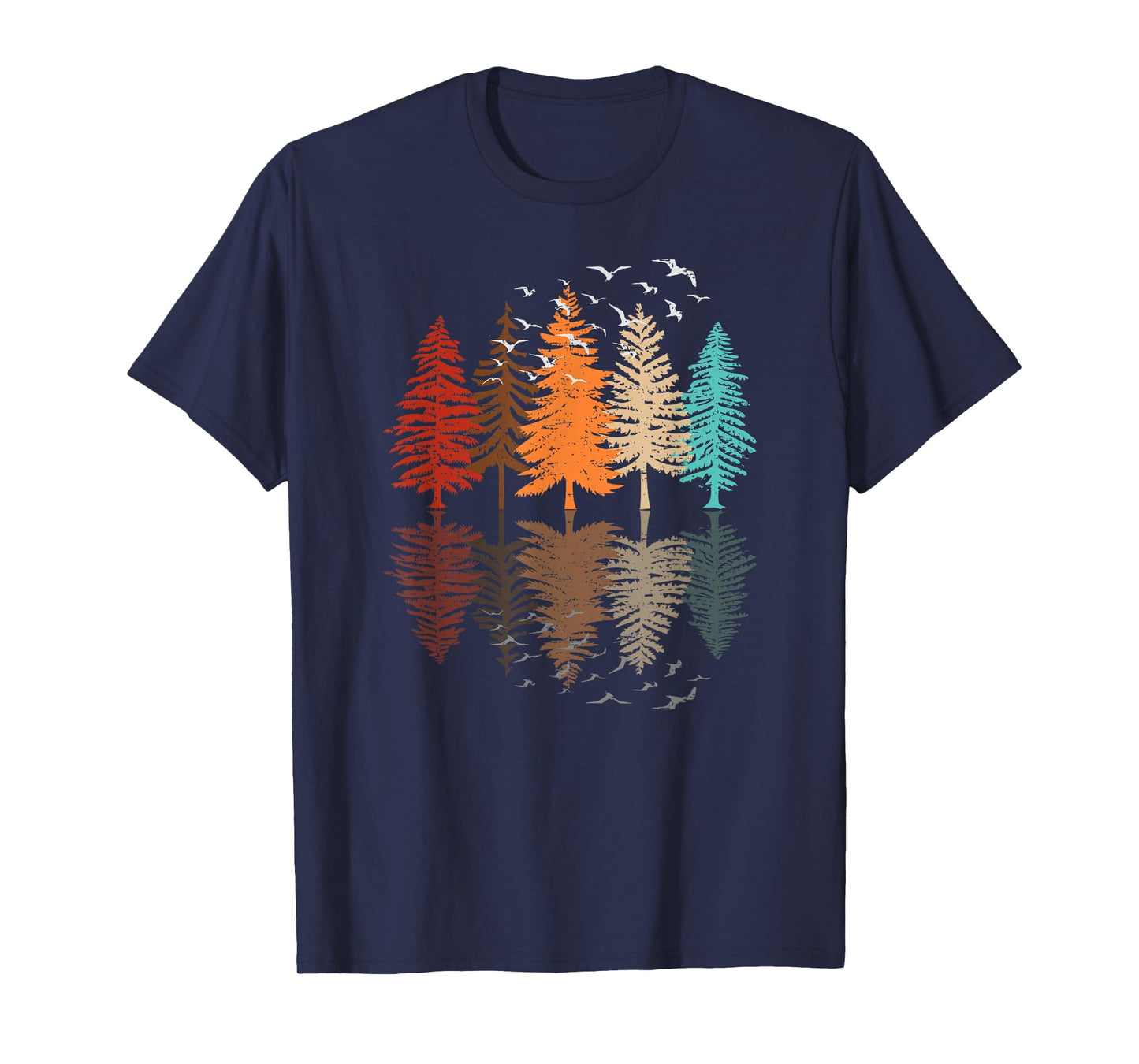 Trees Reflection Wildlife Landscape Nature Forest T-Shirt