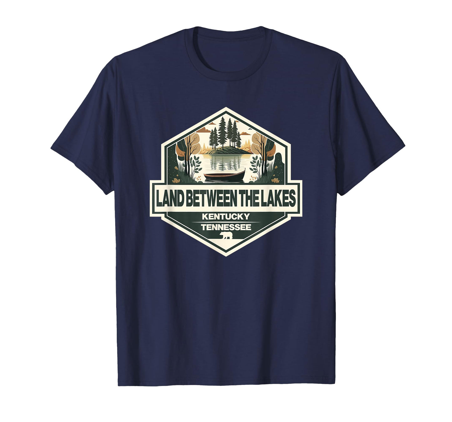 Land Between the Lakes Travel Art Badge Vintage T-Shirt