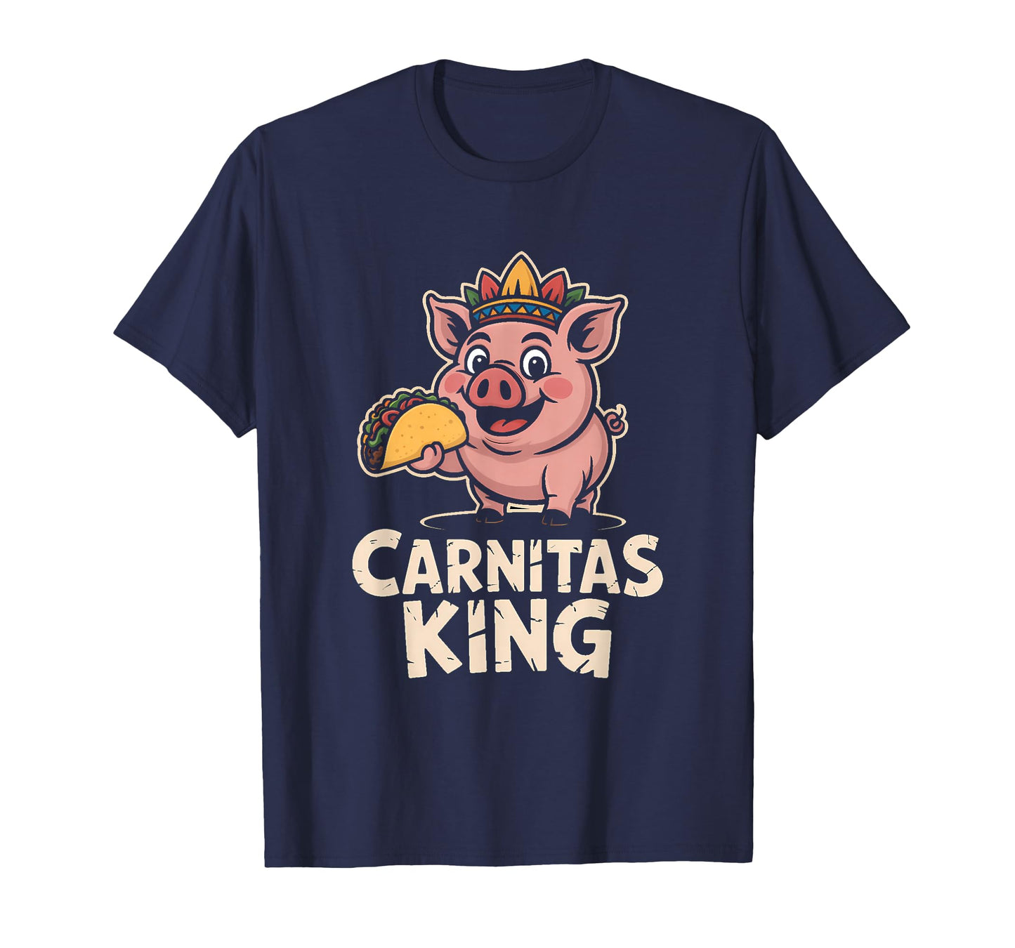 Aztec Pig Carnitas King for Taco Lovers T-Shirt