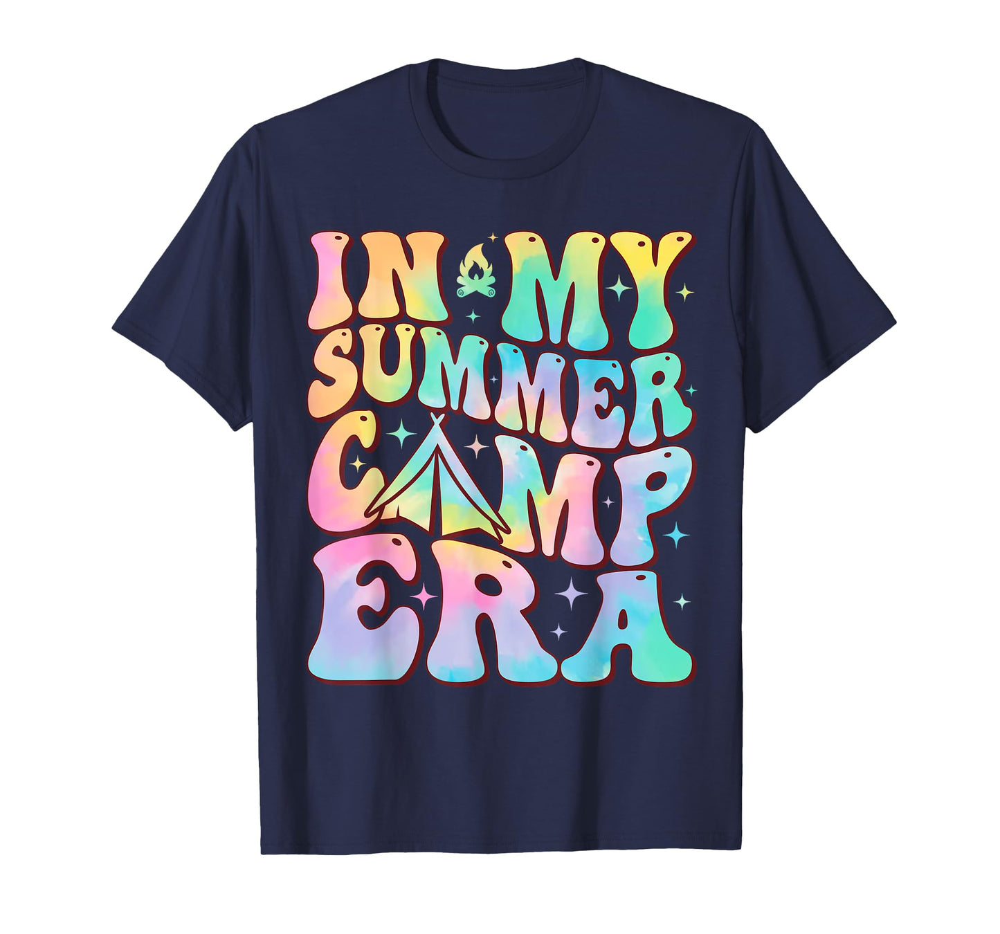 In My Summer Camp Era Groovy Tie Dye For Summer Camper T-Shirt
