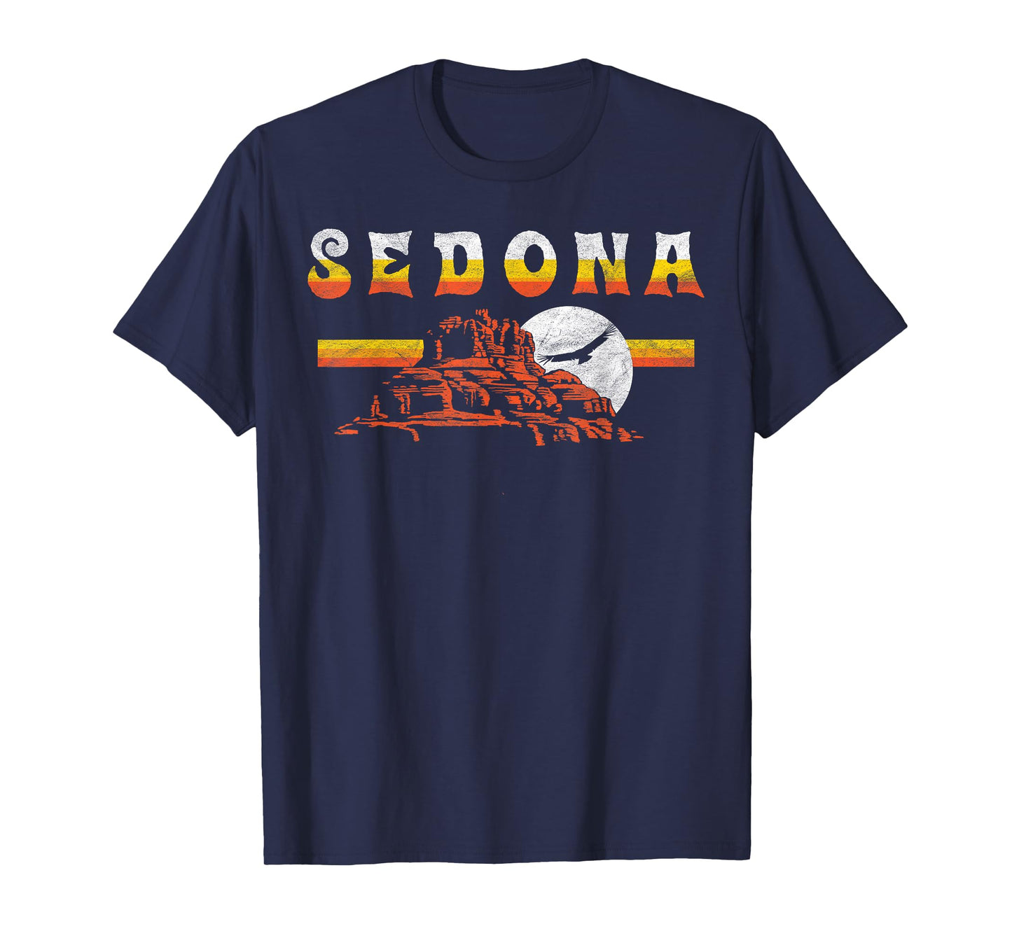 Sedona Arizona Vintage Distressed Bell Skirt Hiking Retro T-Shirt