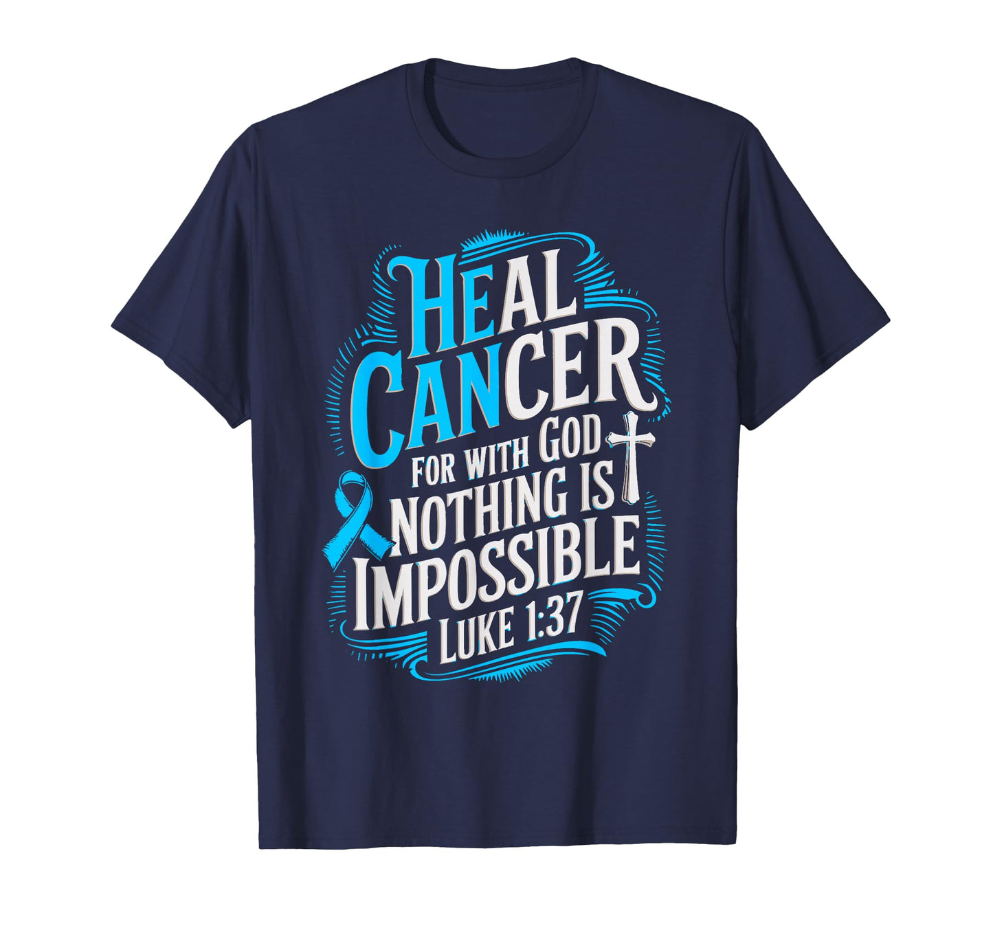 Heal Cancer Survivor Prostate Cancer Awareness T-Shirt