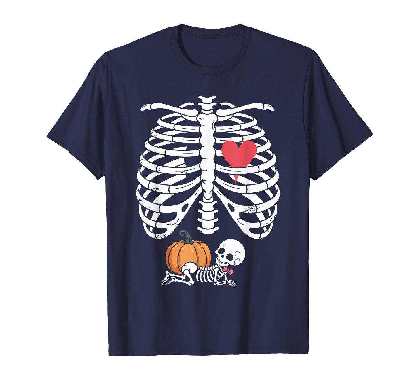 Baby Shower Skeleton Halloween Pregnancy Annoucement Girls T-Shirt