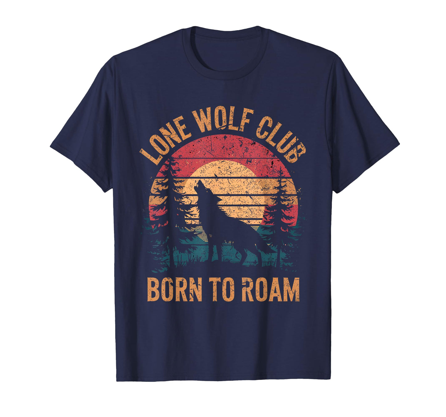 Wolf Club Born to Roam Vintage T-Shirt