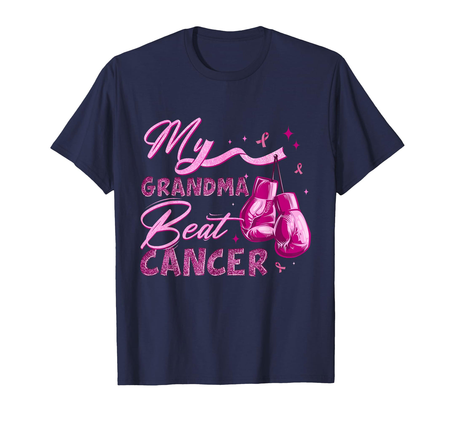 My Grandma Beat Cancer Breast Cancer Awareness Support Squad T-Shirt
