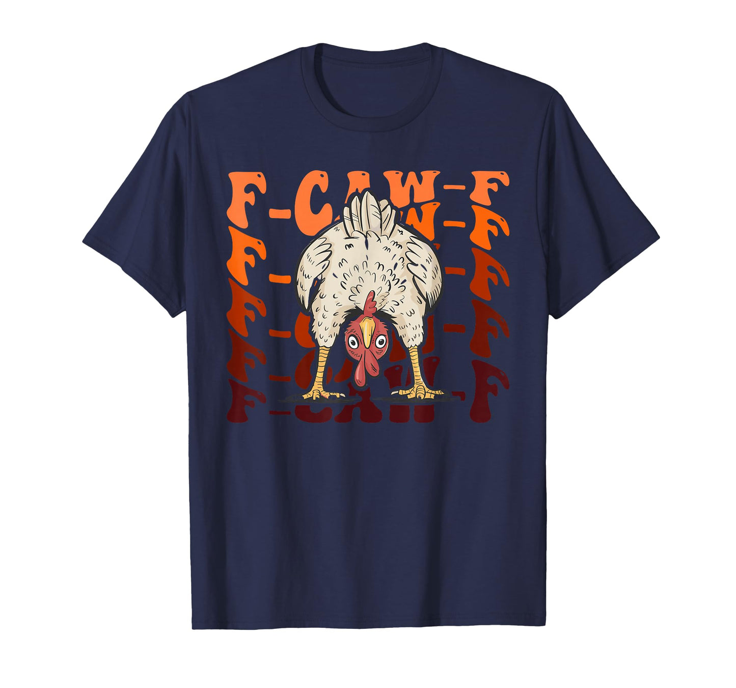 F-Caw-F Chicken Bird Halloween Funny Gothic Theme T-Shirt