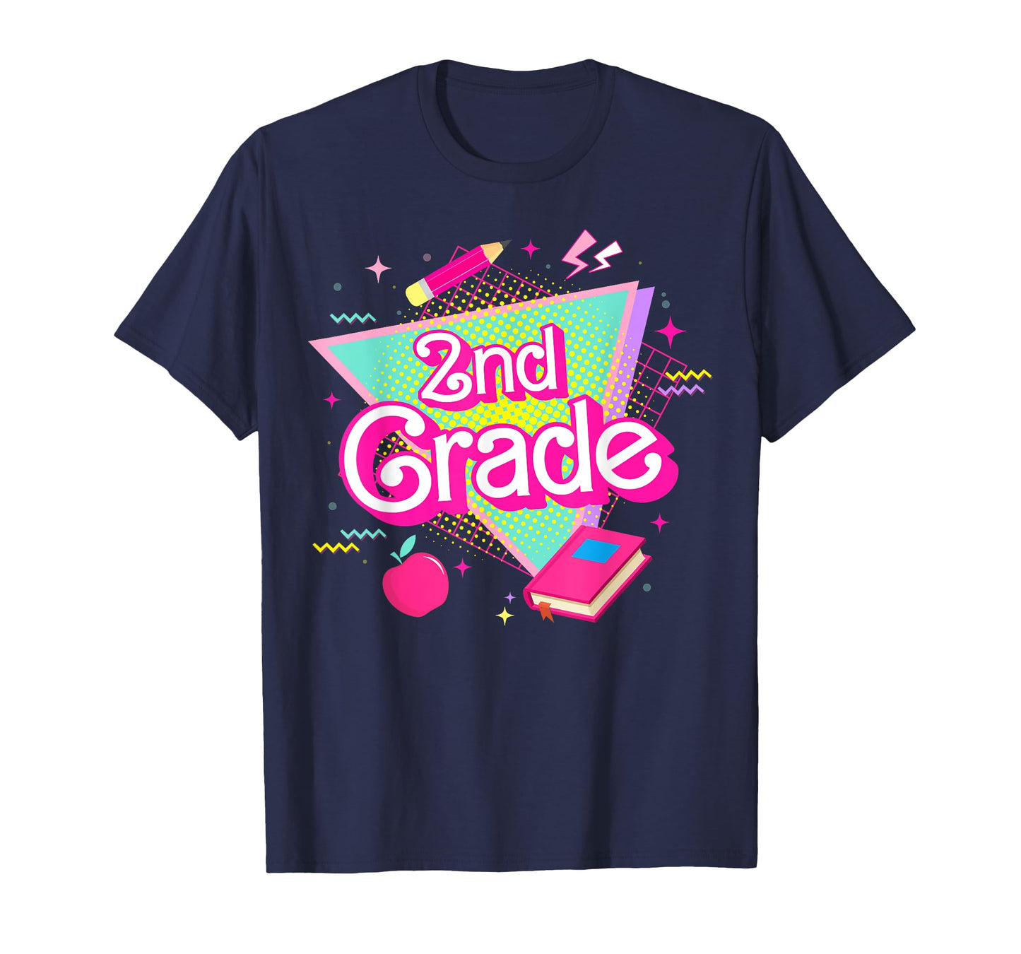 Cute Second 2nd Grade Pink Retro Vintage for Teacher Kids T-Shirt