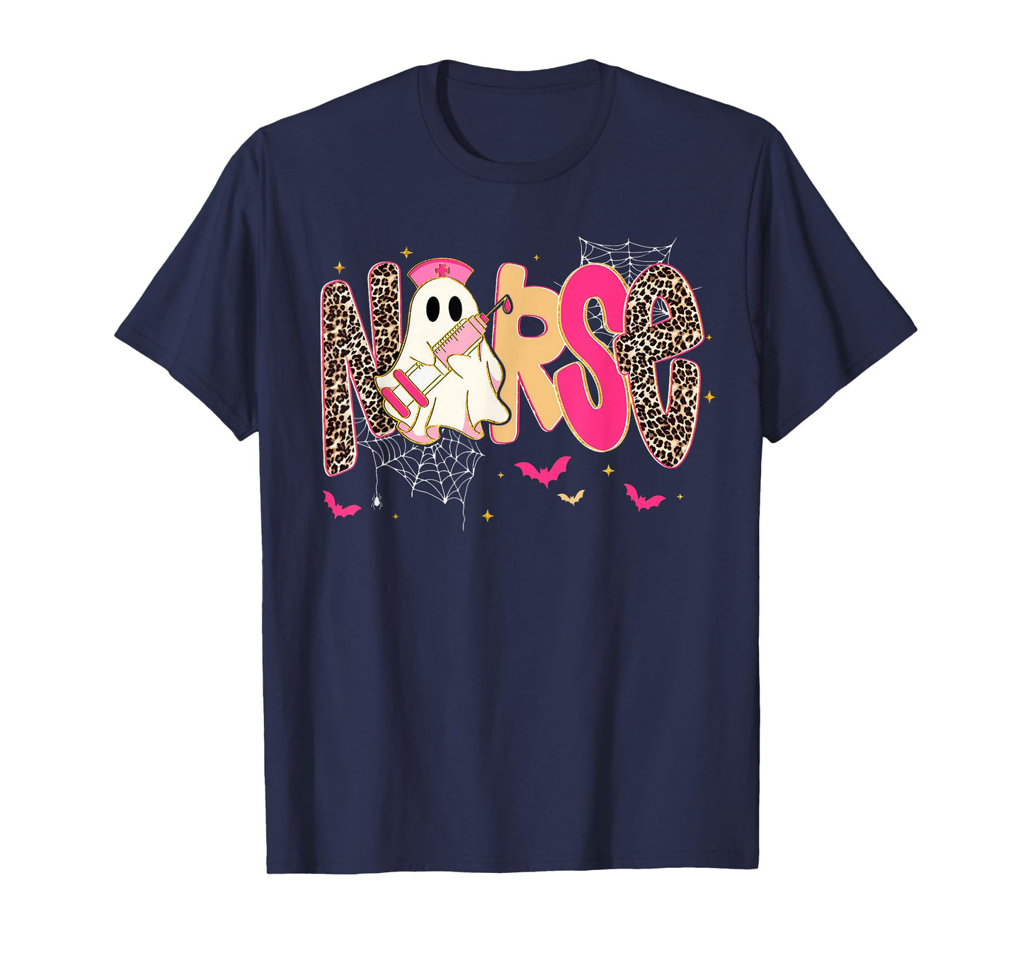 Halloween Nurse Funny Letter Nursing School Life Fall T-Shirt