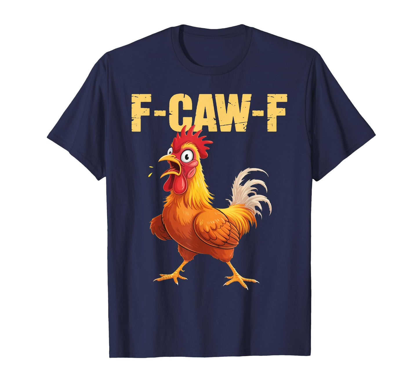 Retro Funny F Caw F Chicken Meme Animal Cute T-Shirt