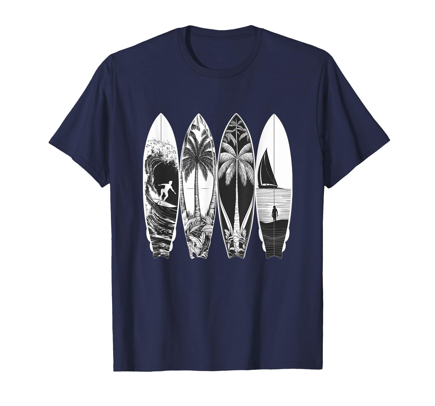Vintage Surfer Classic Surfing Retro Surfboard Surfboarder T-Shirt