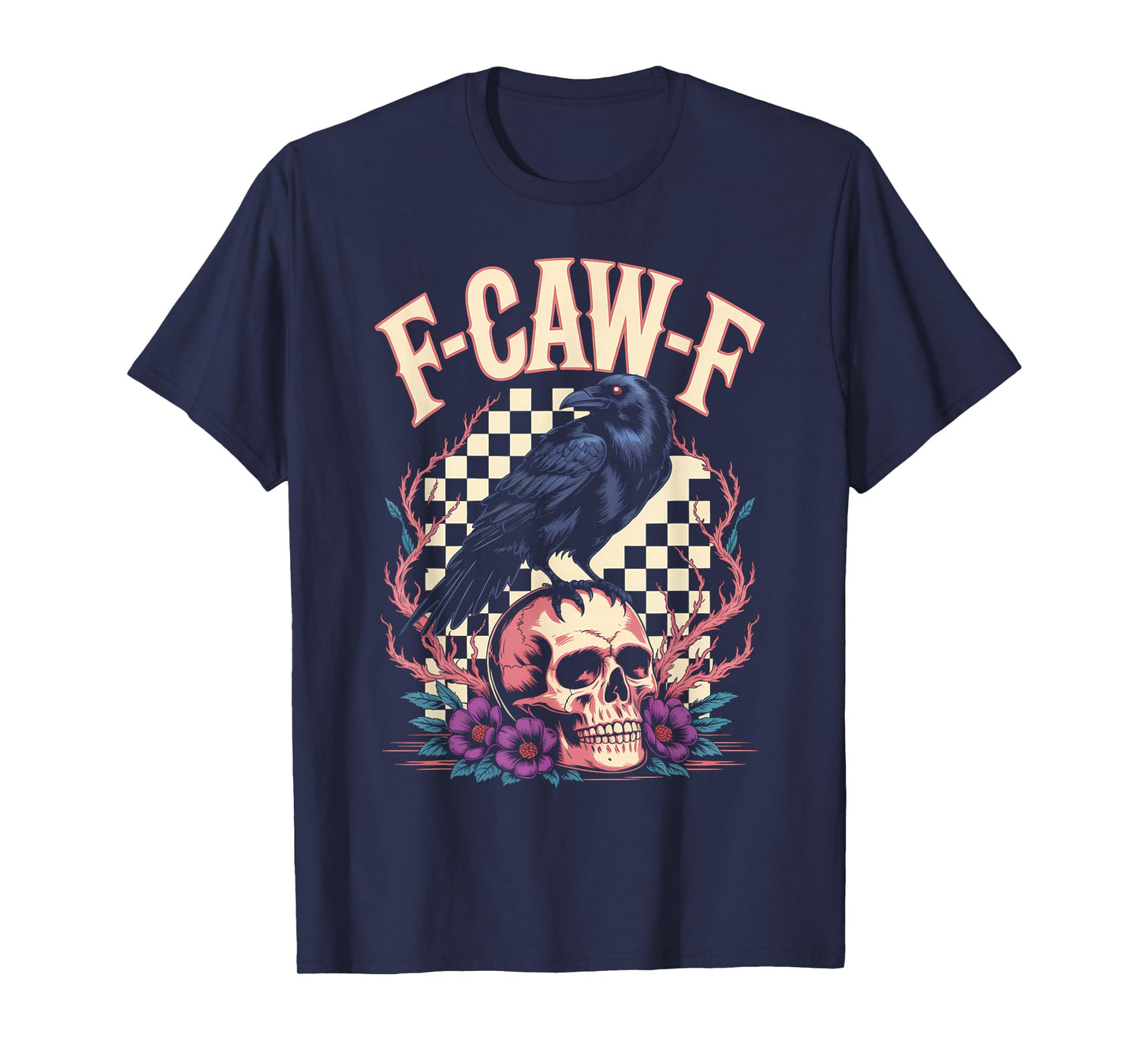 Funny F-Caw-F Black Crow Sound Meme Humor T-Shirt