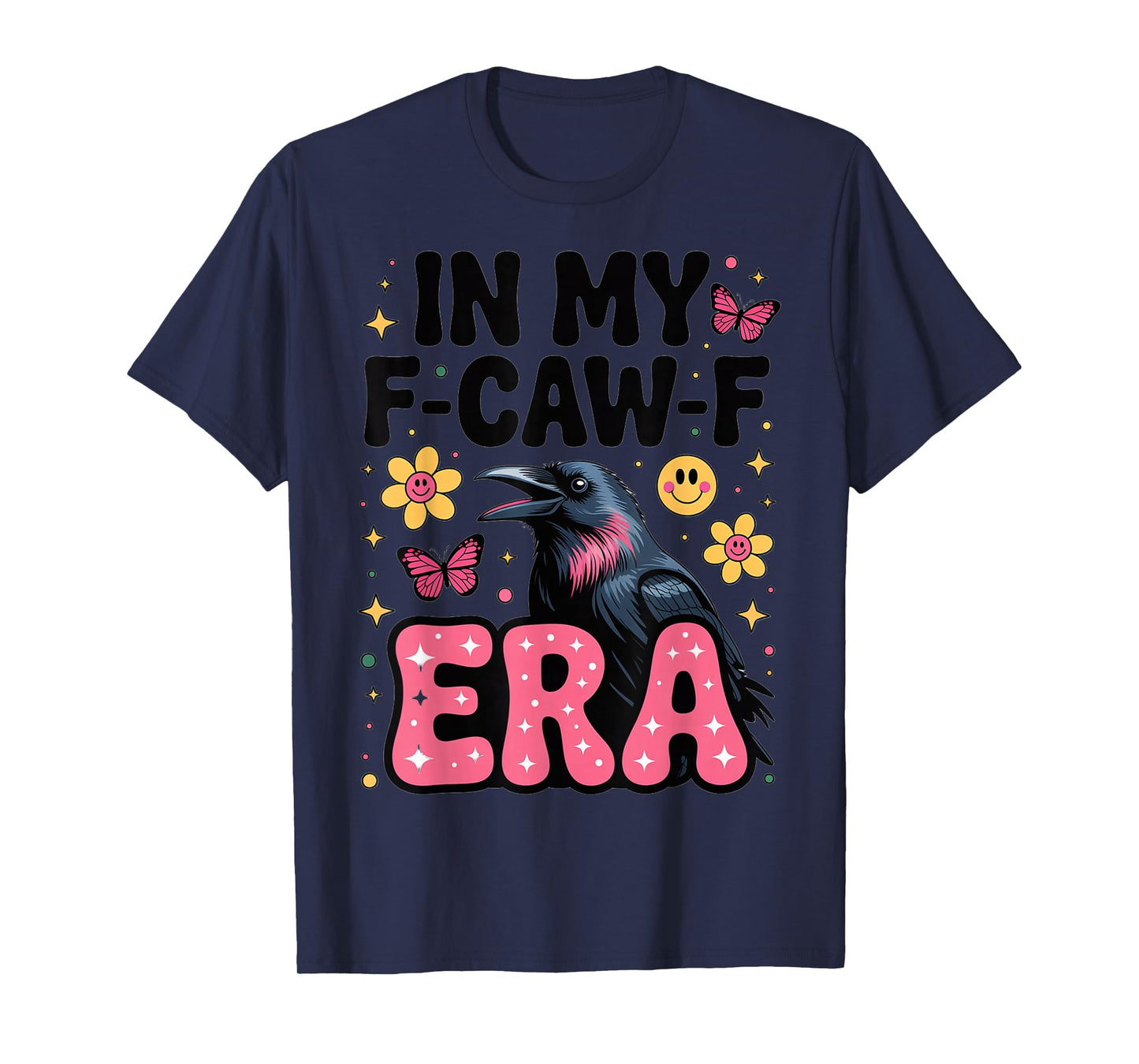 in My F-CAW-F Era 1970s Retro Flower Rave T-Shirt