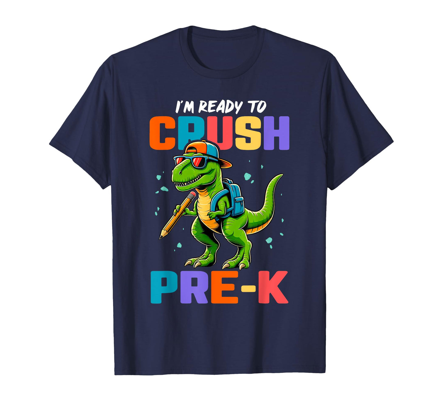 First Day Of Pre-K Shirt Boys Kids Dinosaur Back To School T-Shirt