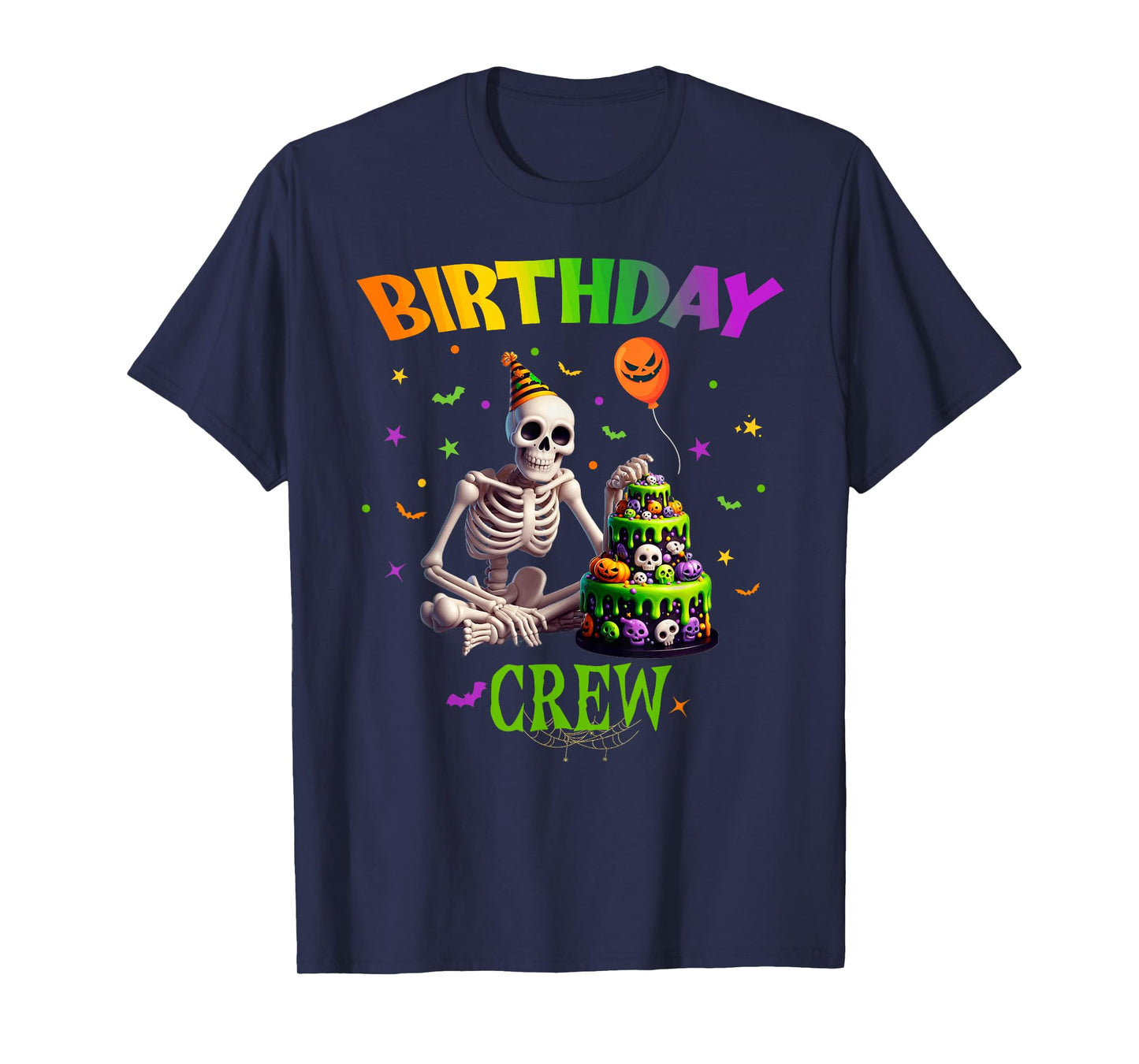 Halloween Skeleton Birthday Boy Party Spooly Girls Bday T-Shirt