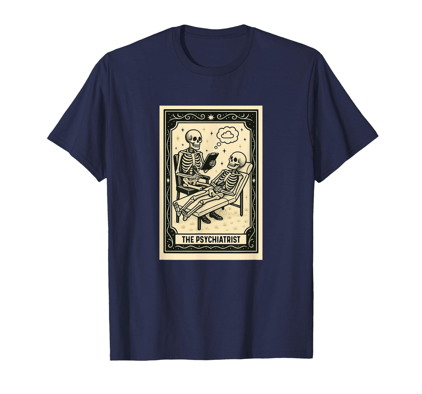 Psychiatrist Tarot Card - Halloween Spooky Gothic Psychiatry T-Shirt