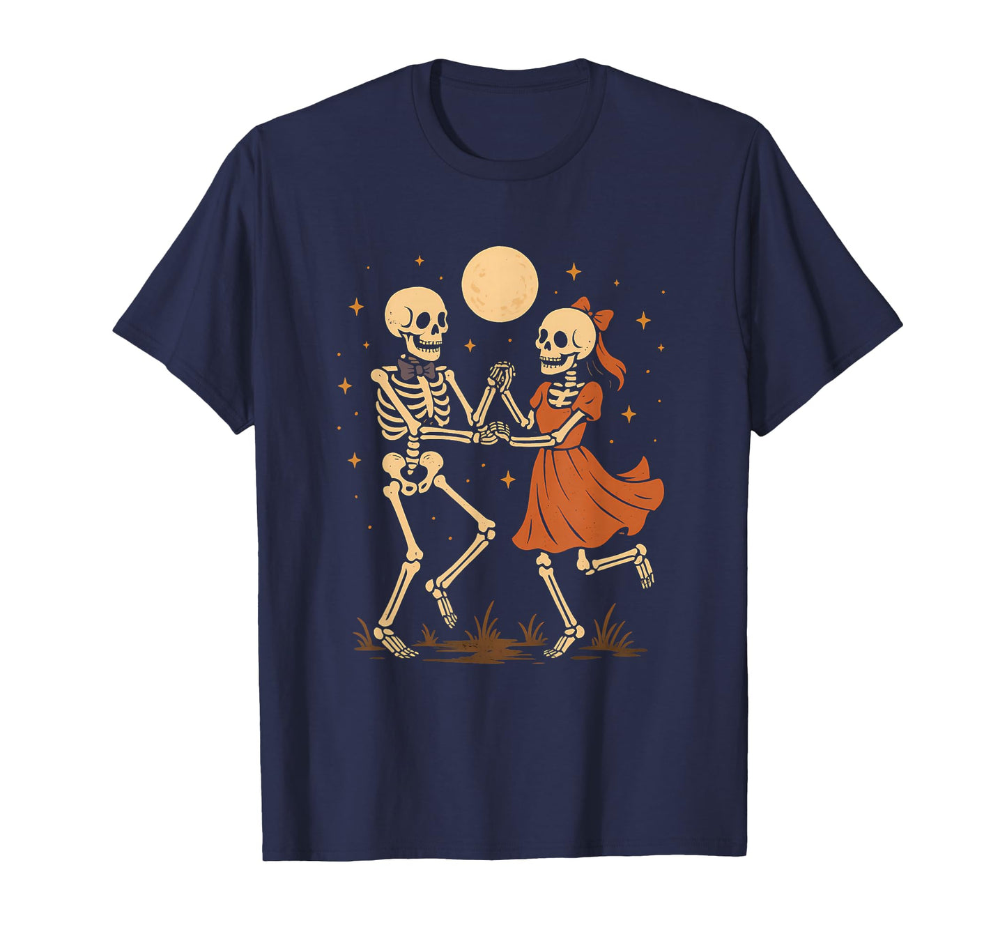 Skeleton Couple Dancing Under Moon T-Shirt
