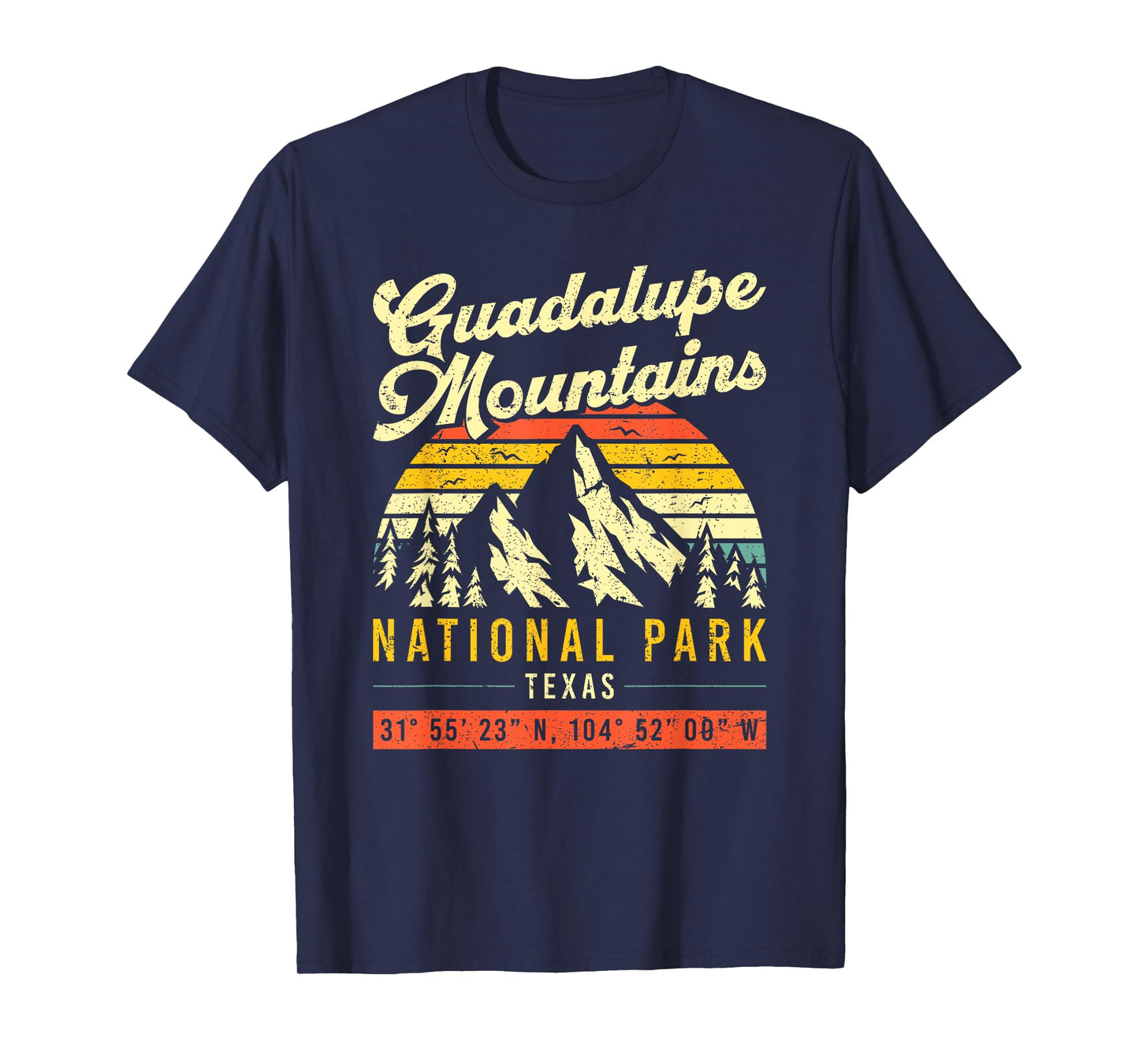 Guadalupe Mountains Texas Vintage Retro National Park T-Shirt