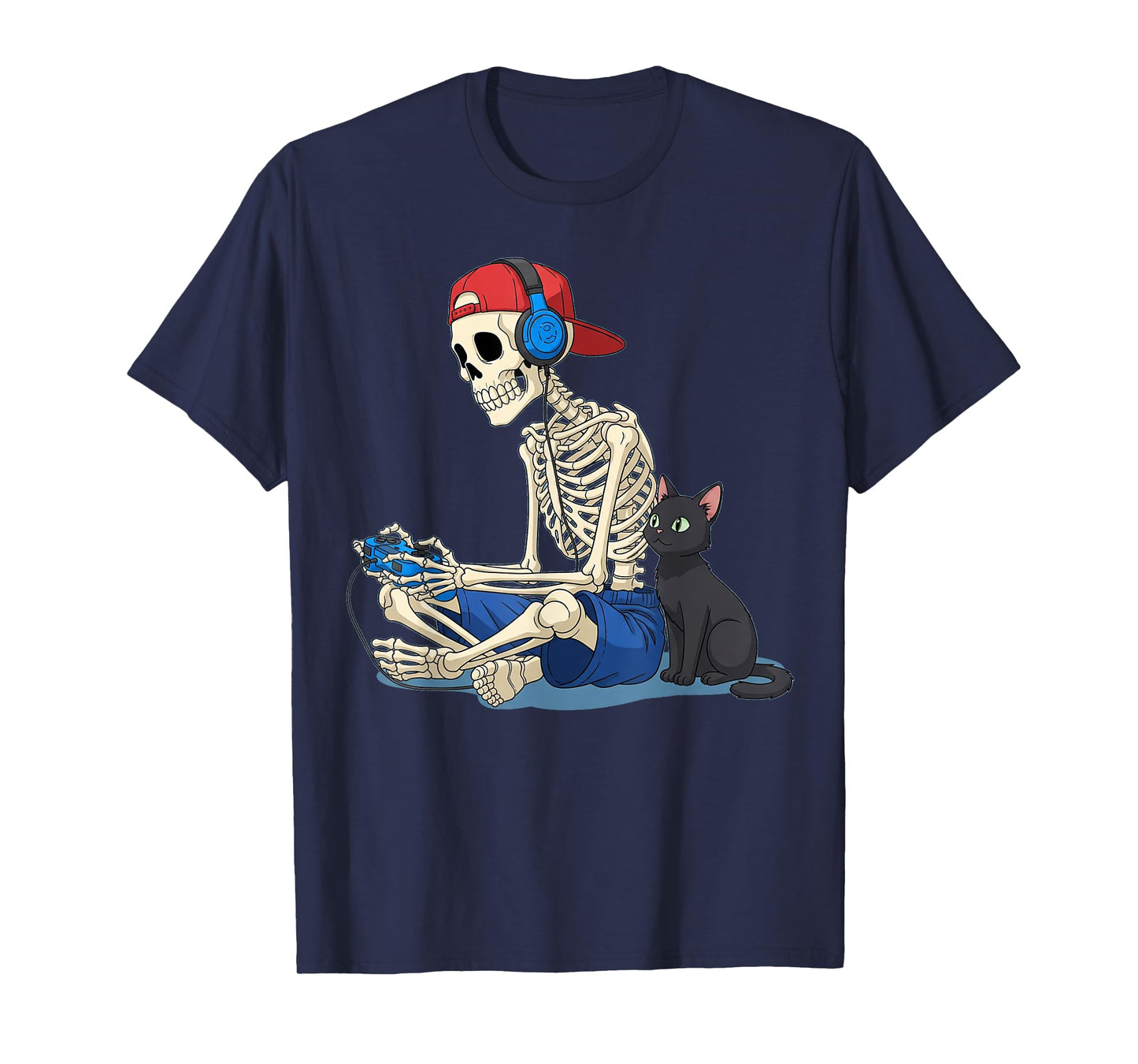 Graphic Skeleton T Boys Gamer Skeleton Halloween Costume T-Shirt