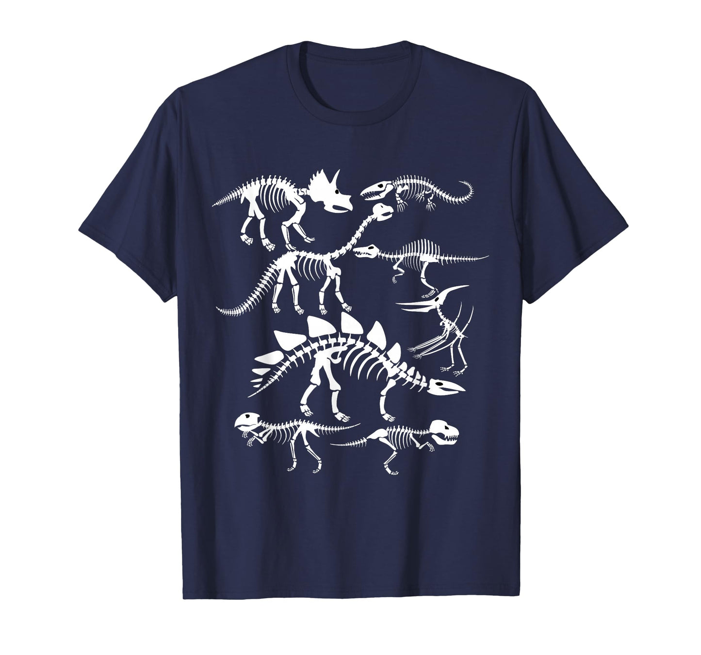 Dinosaurs Paleontology Types of Dinosaurs Skeleton Bones T-Shirt