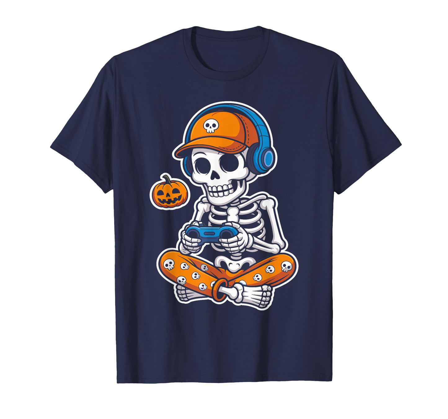 Gaming Skeleton Halloween Video Game Costume for Gamers T-Shirt