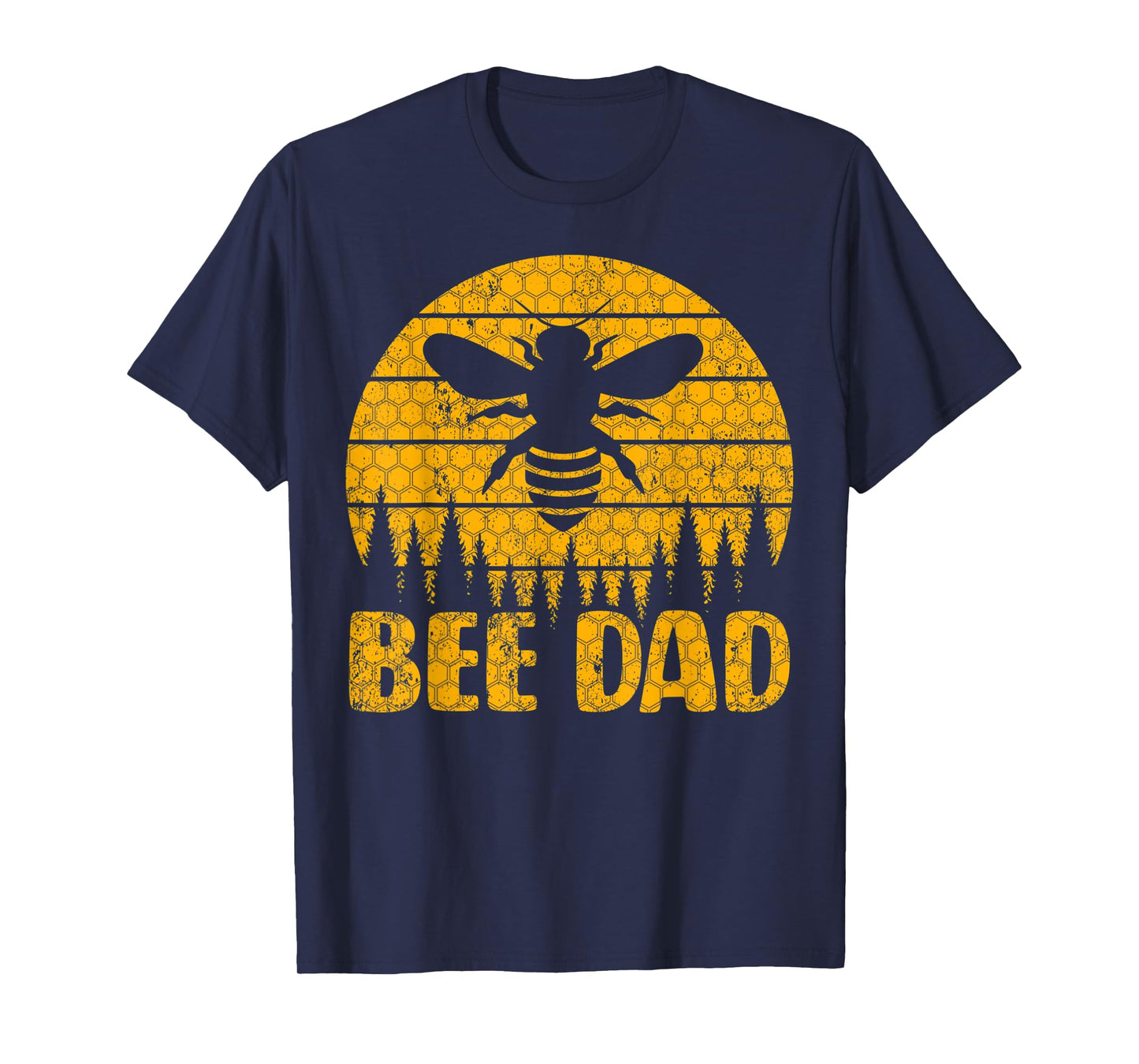 Mens Bee Vintage Beekeeper Keeping Bee Dad Father's Day T-Shirt