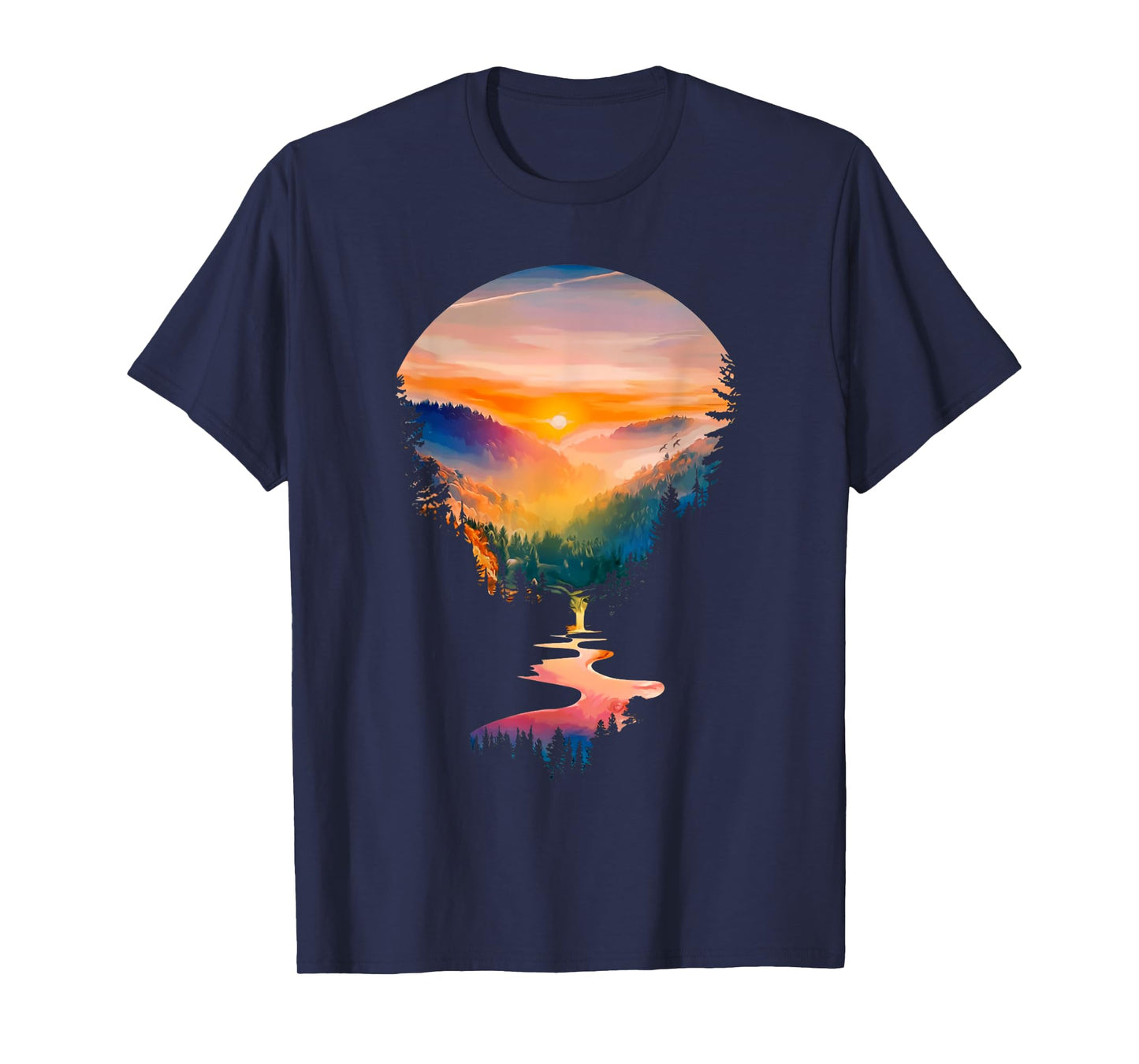 Nature Lovers Forest Hiking Mountains Outdoor Trees Nature T-Shirt
