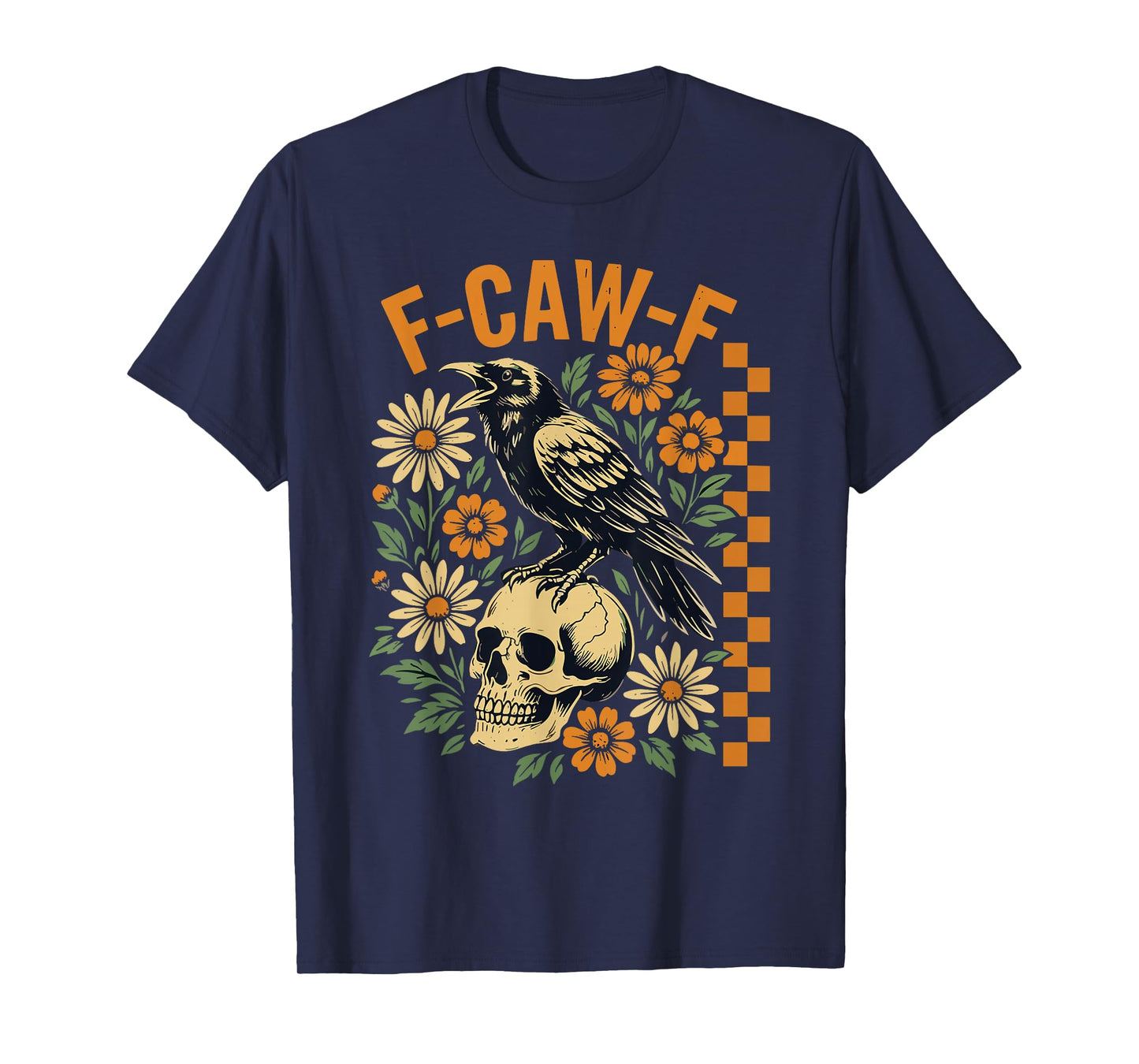 F-Caw-F Funny Crow Raven Gothic Moon Humor T-Shirt