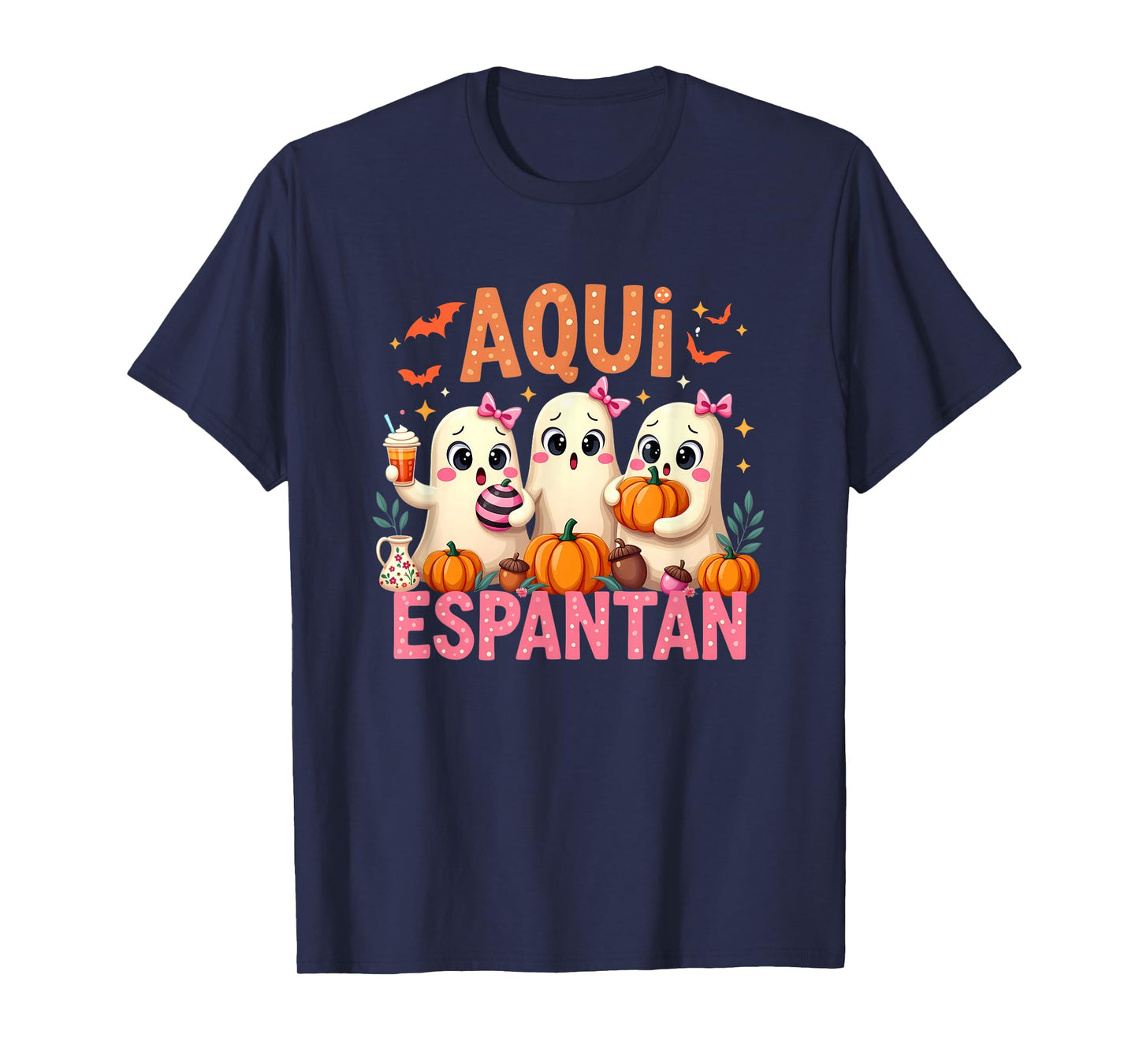 Aqui Espantan Mexican Ghost Halloween Spooky Conchas Espooky T-Shirt