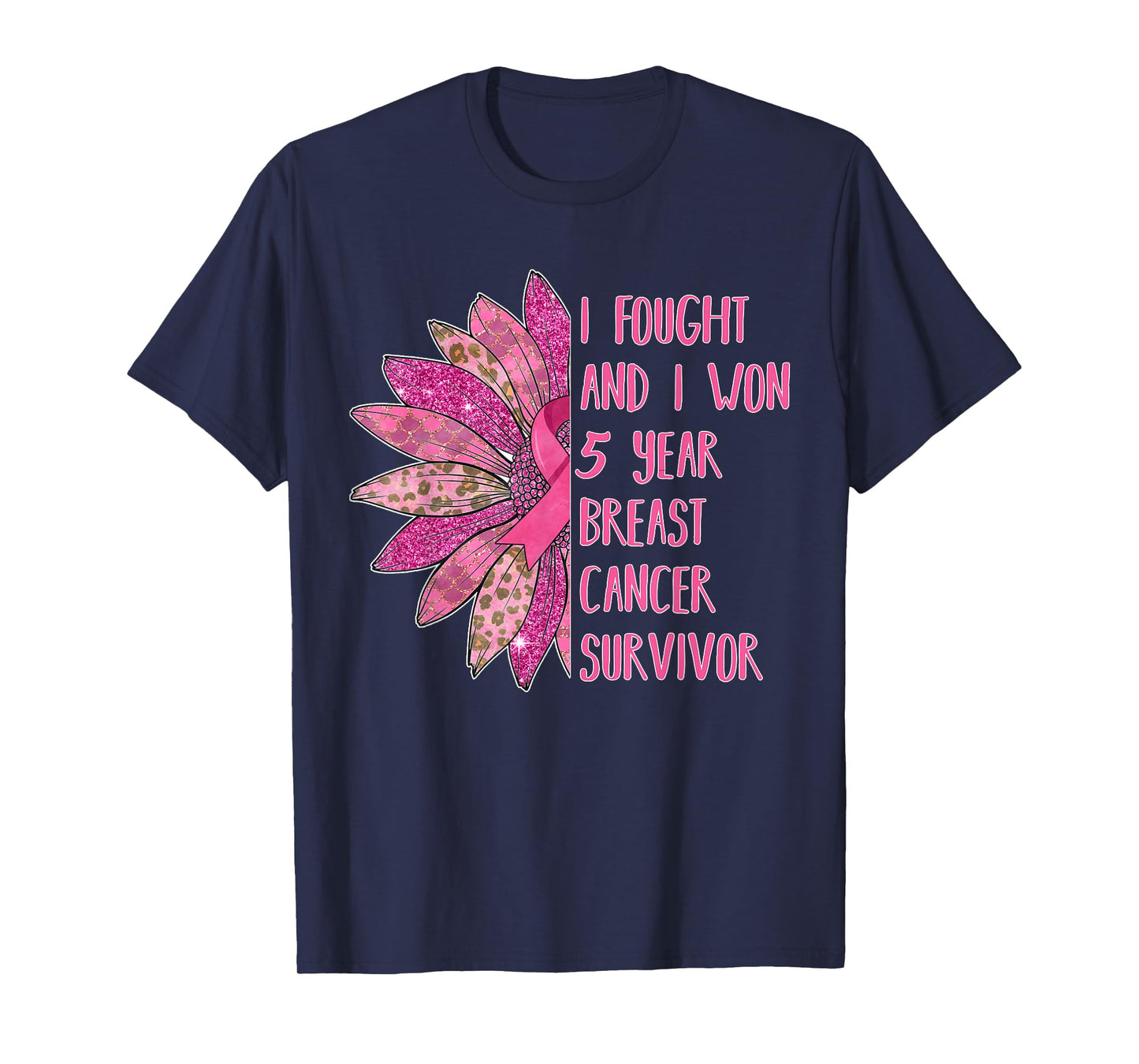 5 Years Breast Cancer Free Survivor T-Shirt