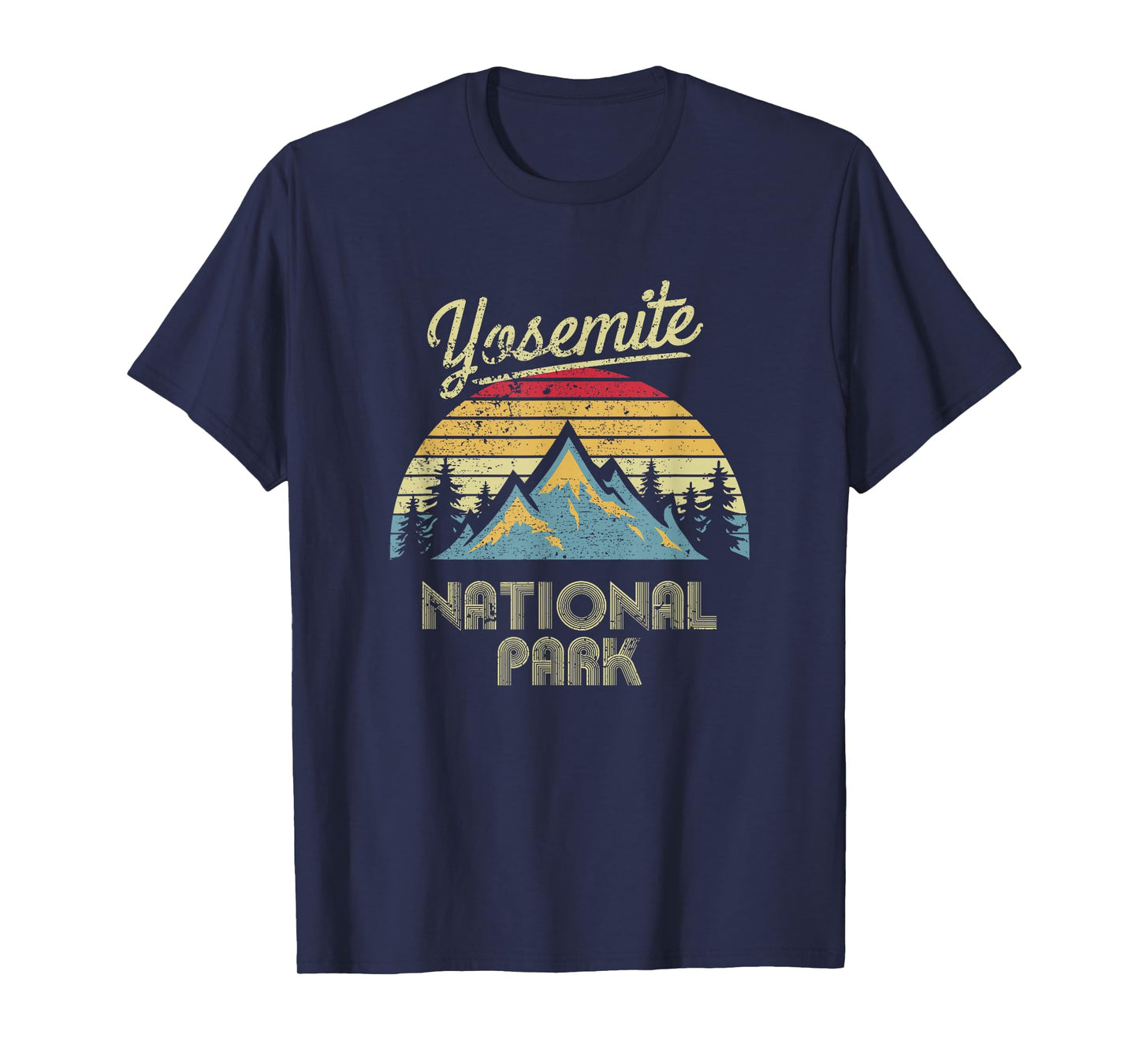 Vintage Retro Yosemite National Park Mountain T Shirt T-Shirt
