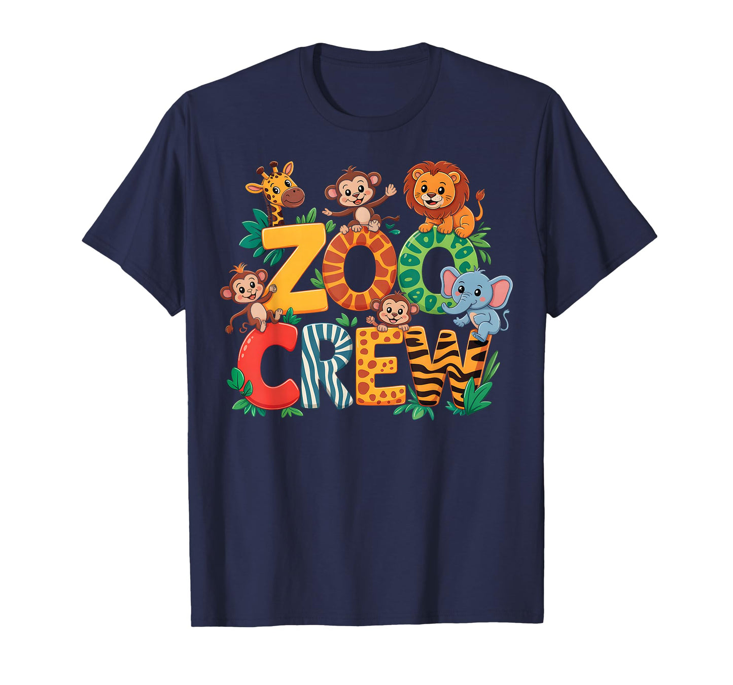 Safari Jungle Wildlife Lover Animal Keeper Zoo Crew Kids T-Shirt