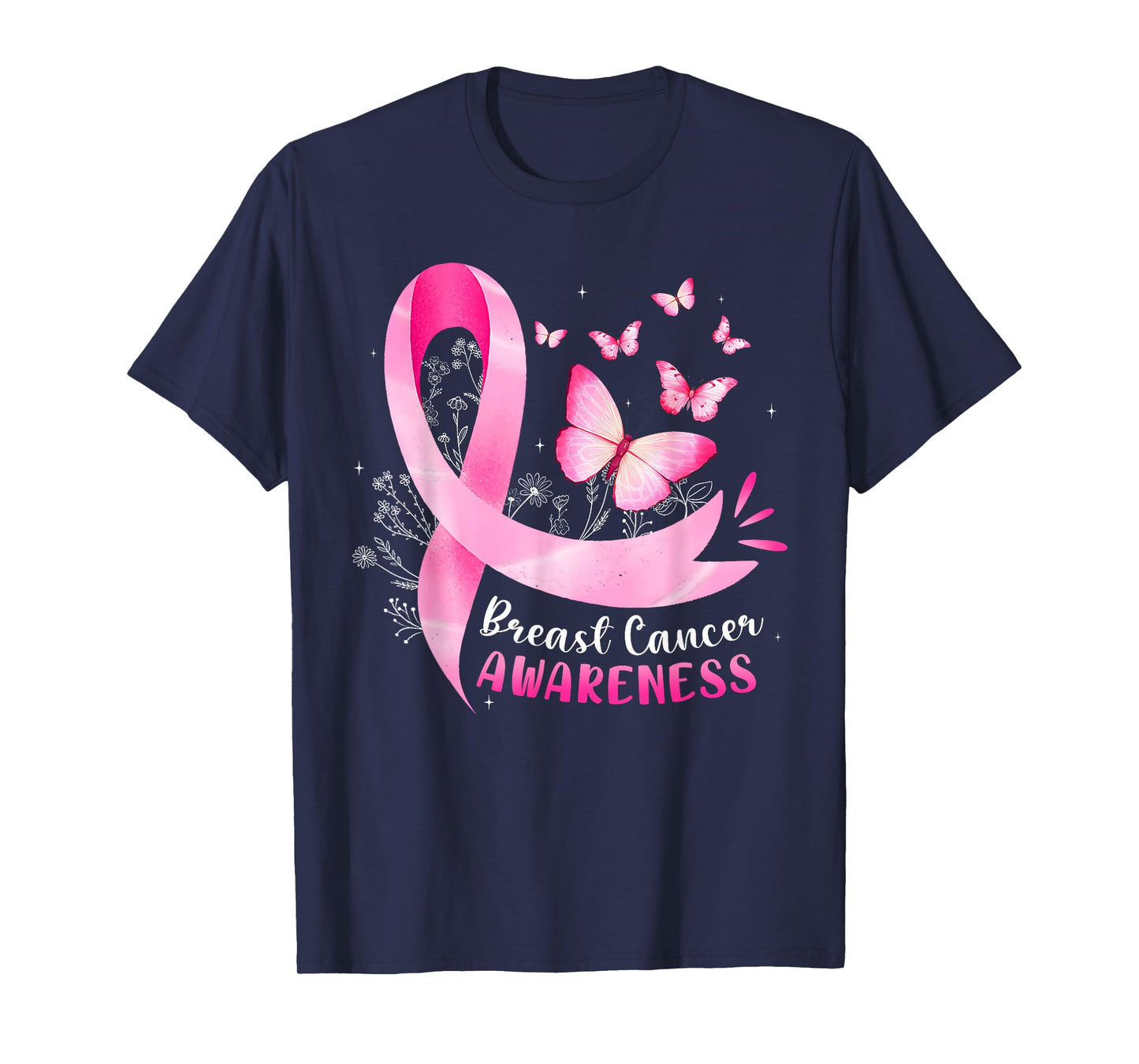 Pink Ribbon In October We Wear Pink Breast Cancer Awareness T-Shirt