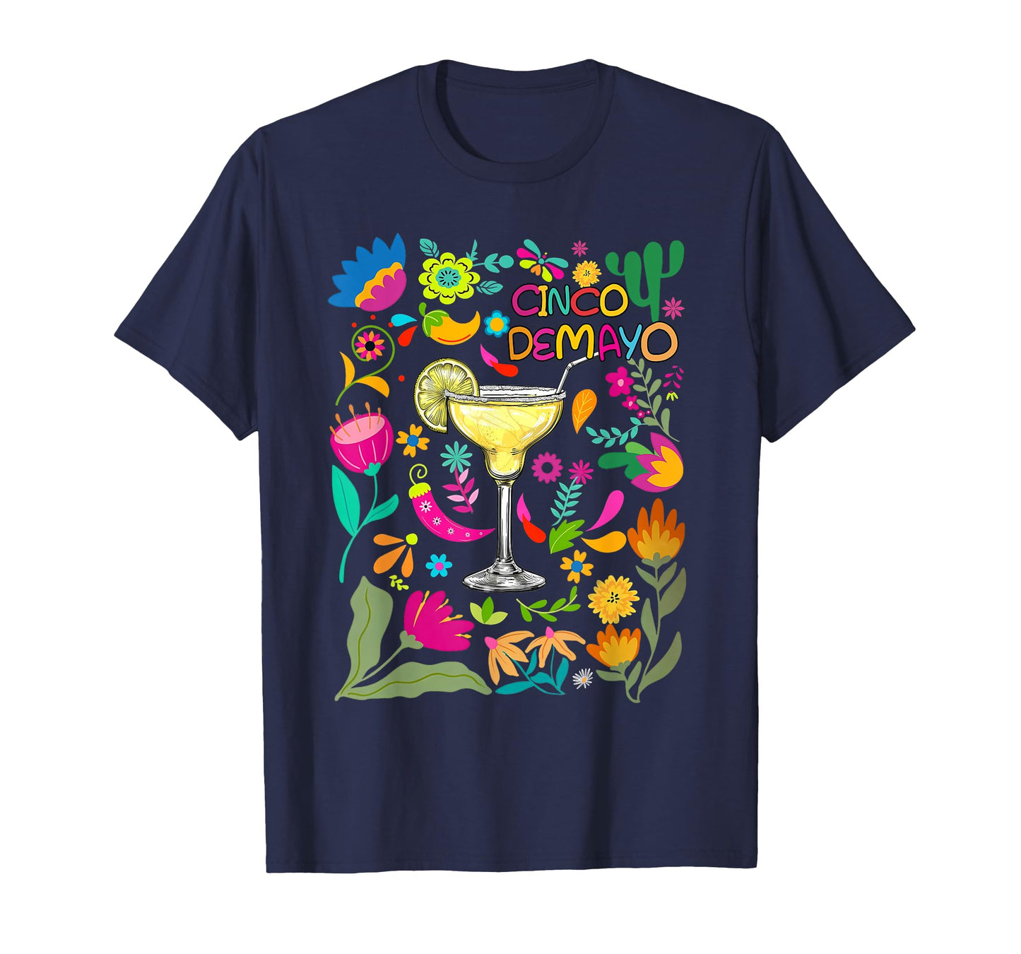 Happy Cinco de Mayo Poncho Mexican Let’s Fiesta Men Women T-Shirt