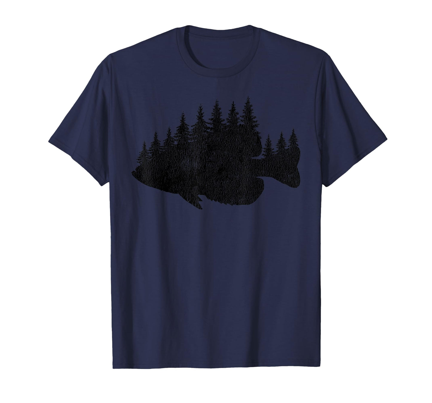 Crappie Fishing Forest Treeline Panfish T-Shirt