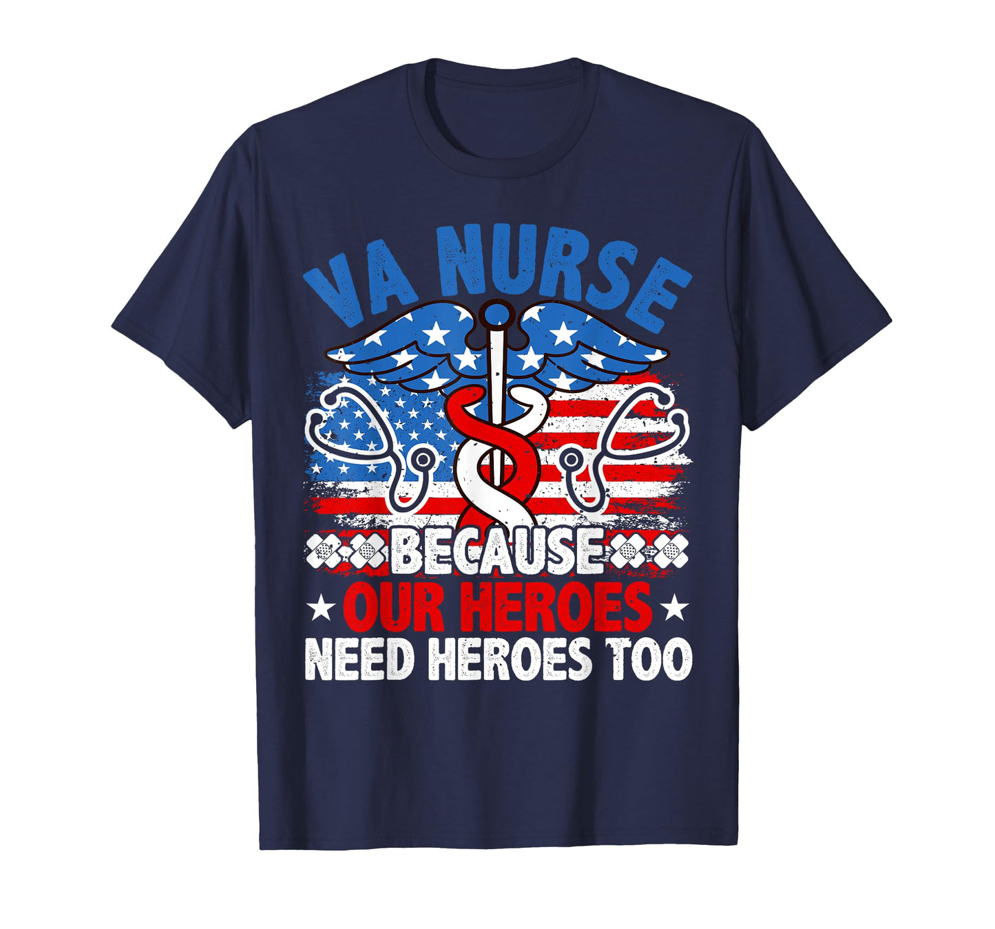 VA Nurse, Veteran & Patriot Nursing, US Military Nurse T-Shirt