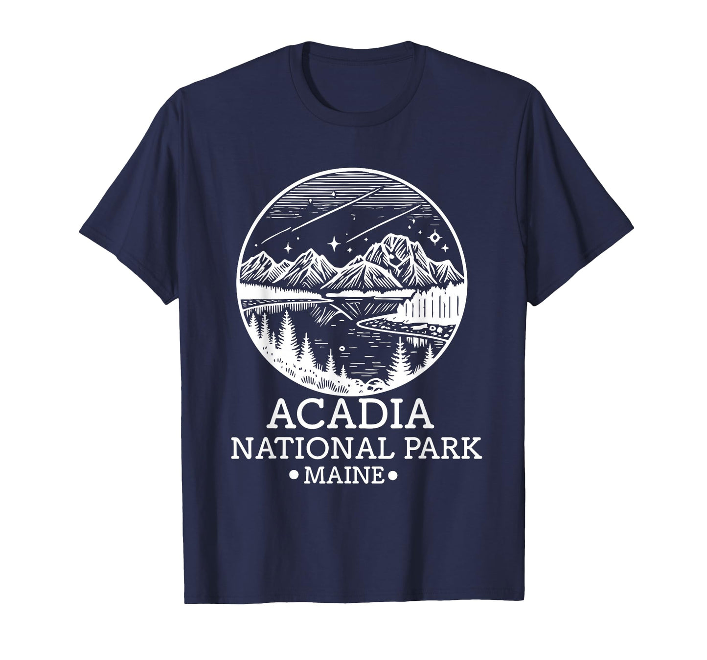 Acadia National Park Souvenir Maine Retro for Men Women Kid T-Shirt