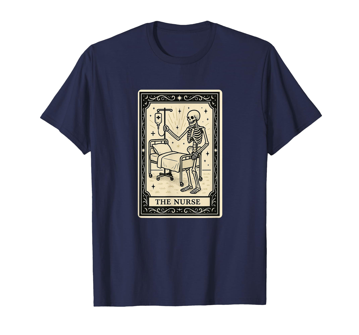 Nurse Tarot Card Halloween Spooky Gothic RN LVN LPN NICU ER T-Shirt