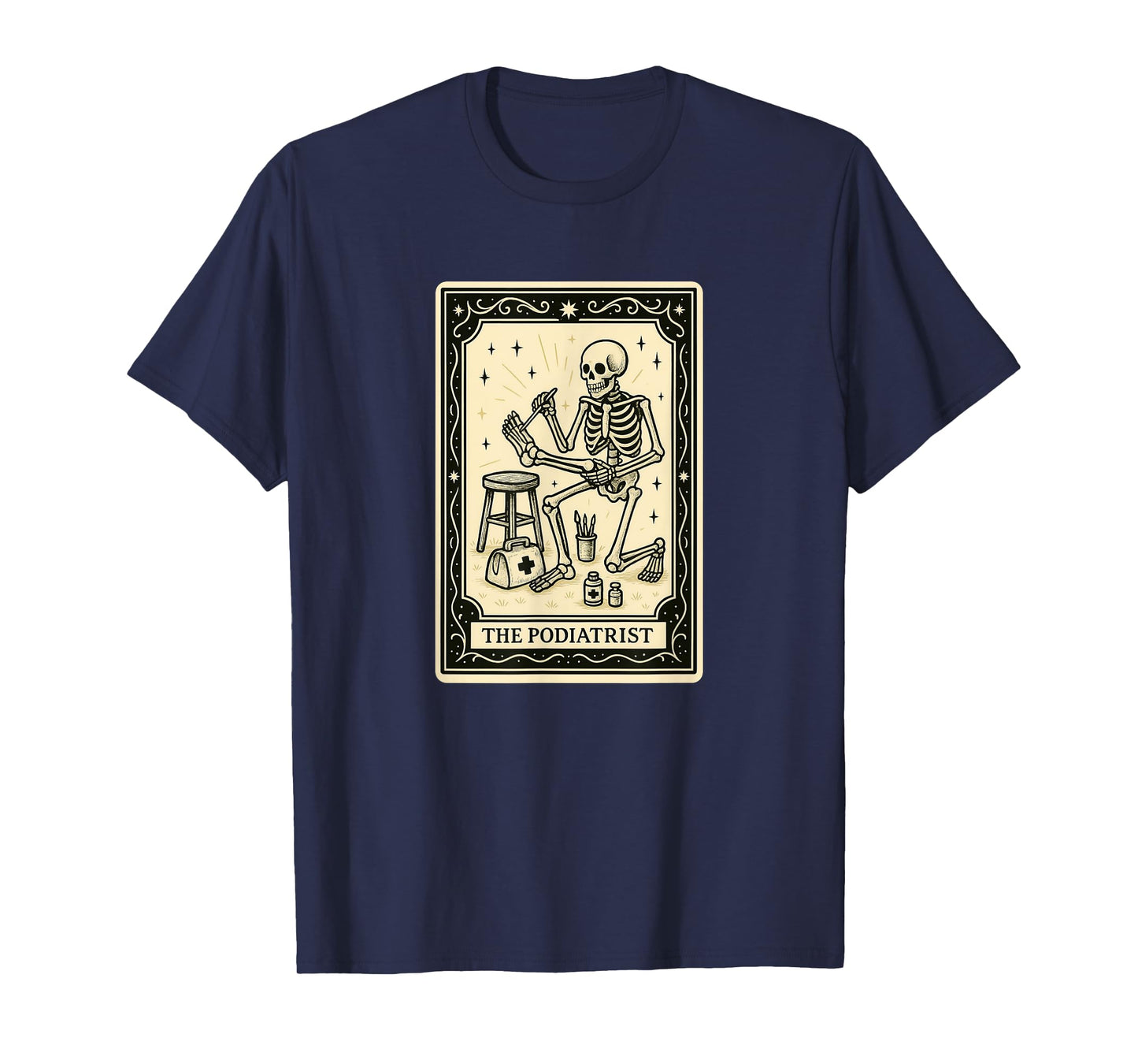 Podiatrist Tarot Card - Spooky Gothic Feet Toes Podiatry T-Shirt