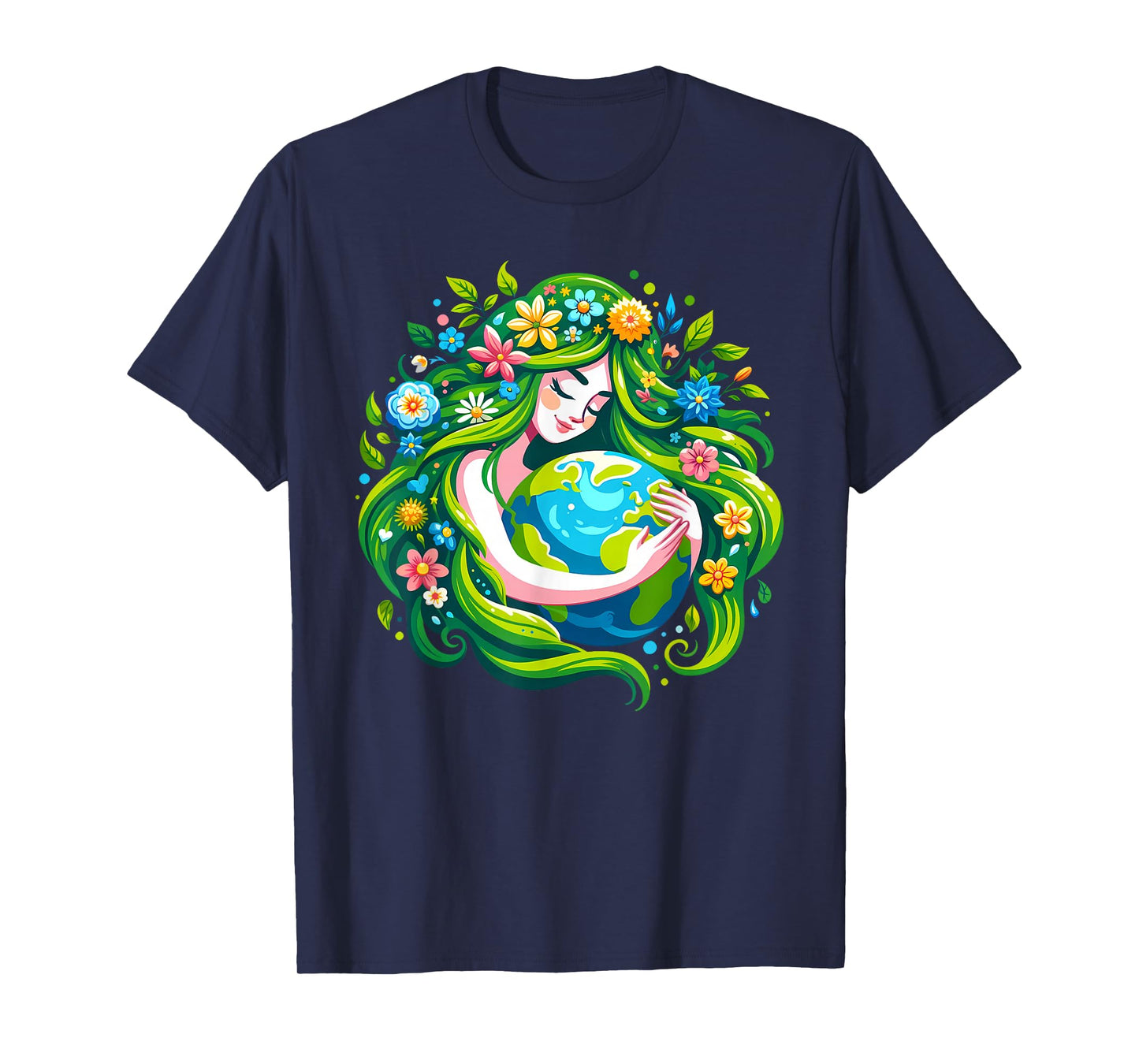 Green Goddess Earth Day Save Our Planet Women Girl Kid T-Shirt