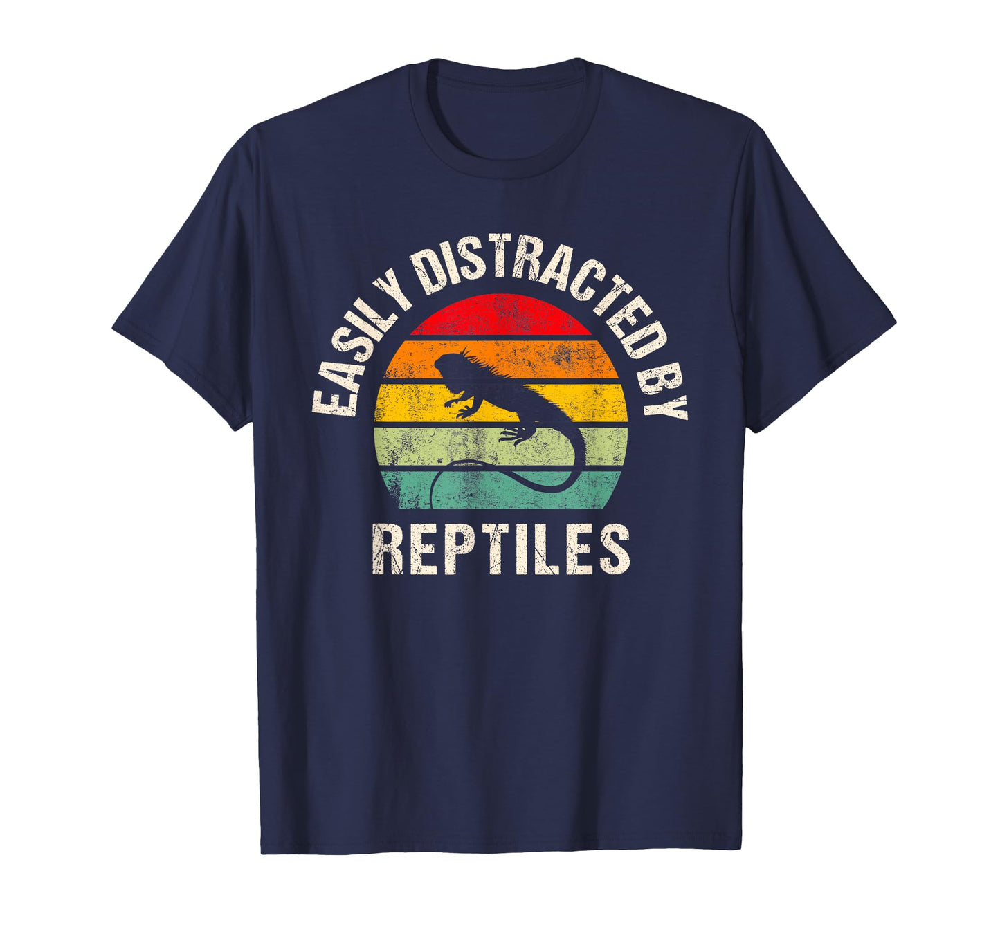 Easily distracted by Reptiles Funny Reptile Lovers Women Men T-Shirt