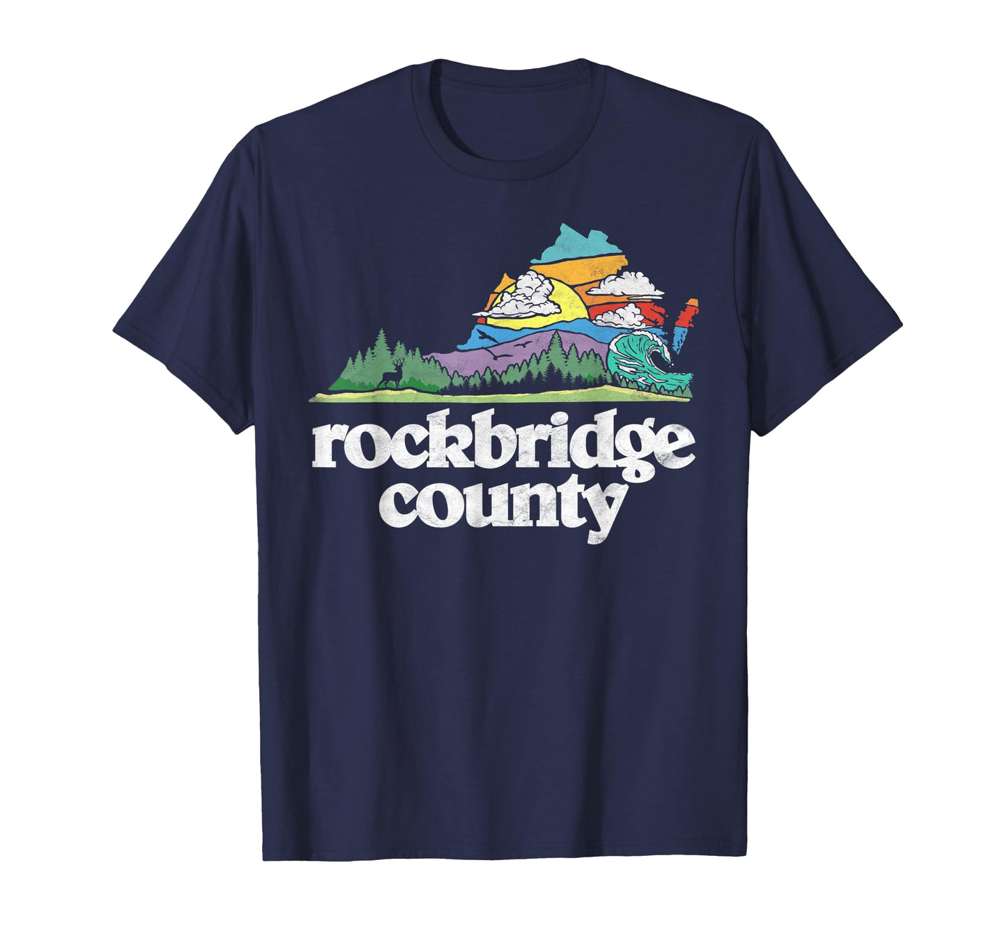 Rockbridge County Virginia Outdoors & Nature Lover Retro T-Shirt