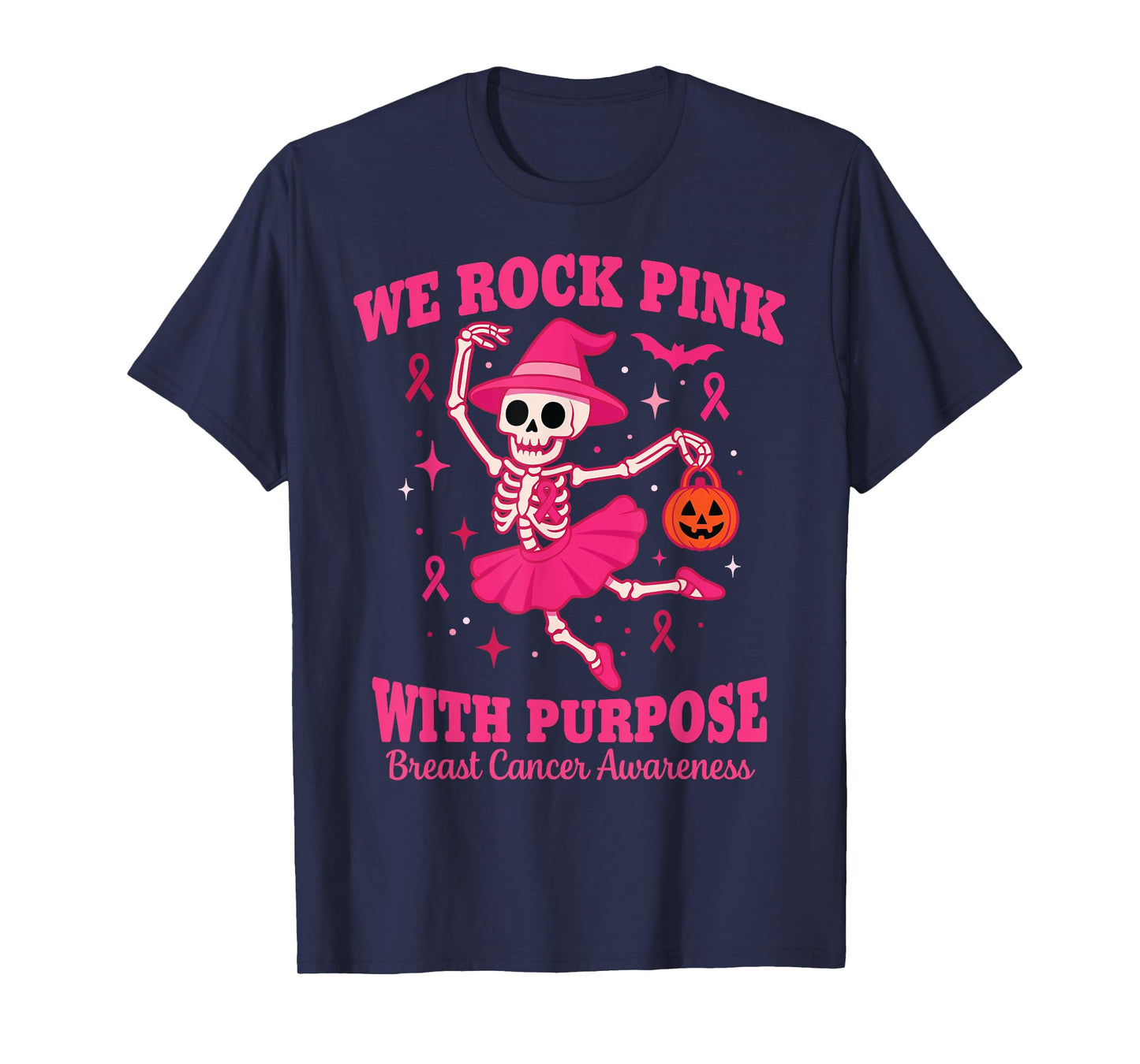 Skeleton Ballerina Pink – Breast Cancer Awareness T-Shirt