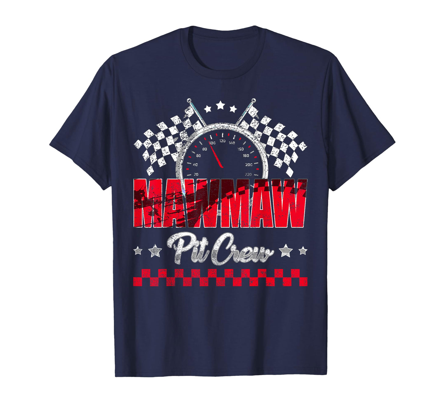 Race Car Birthday Party Racing Family Mawmaw Pit Crew T-Shirt