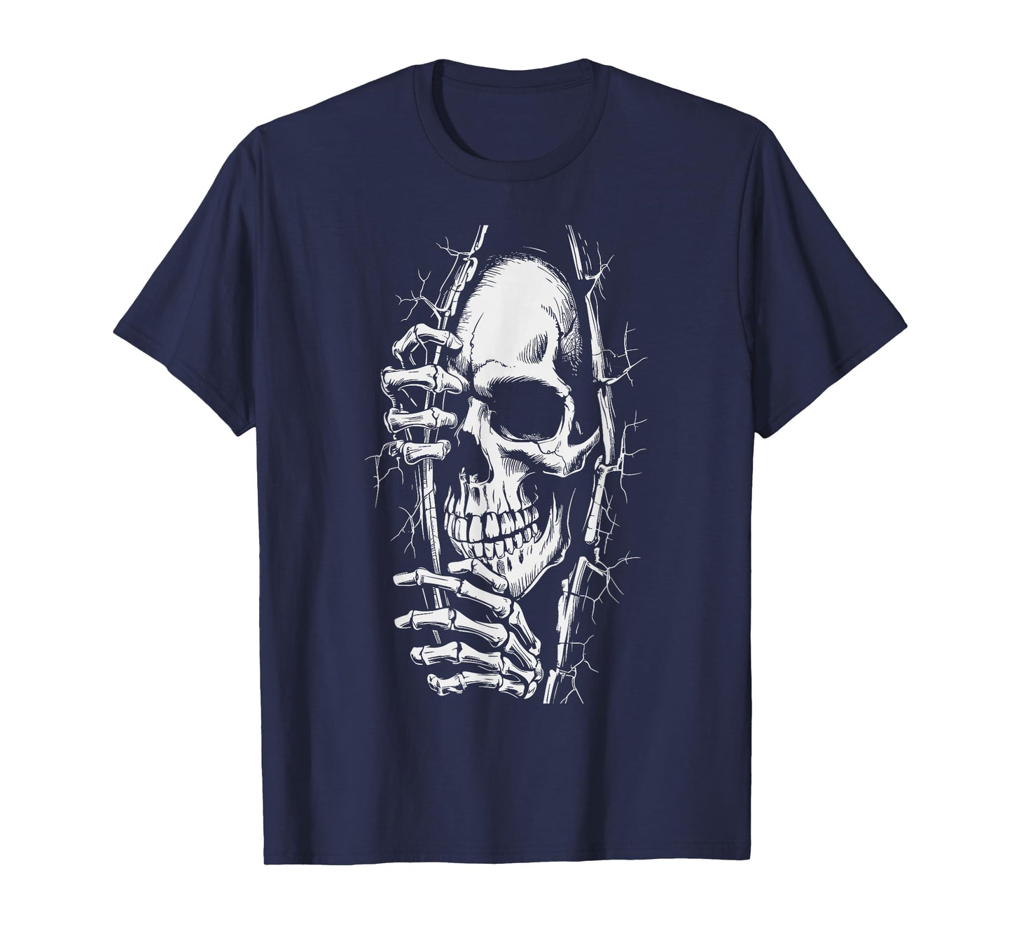 Halloween Skeleton Outfit Women Men Scary Halloween T-Shirt