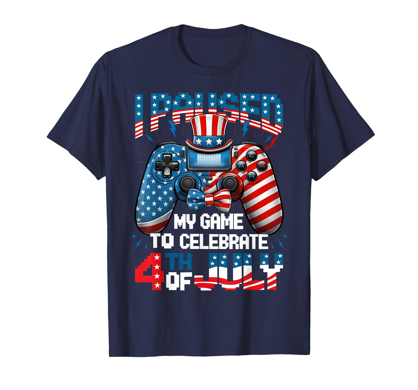 4th Of July American Flag Gamer Gaming Lover Boys Girls Teen T-Shirt