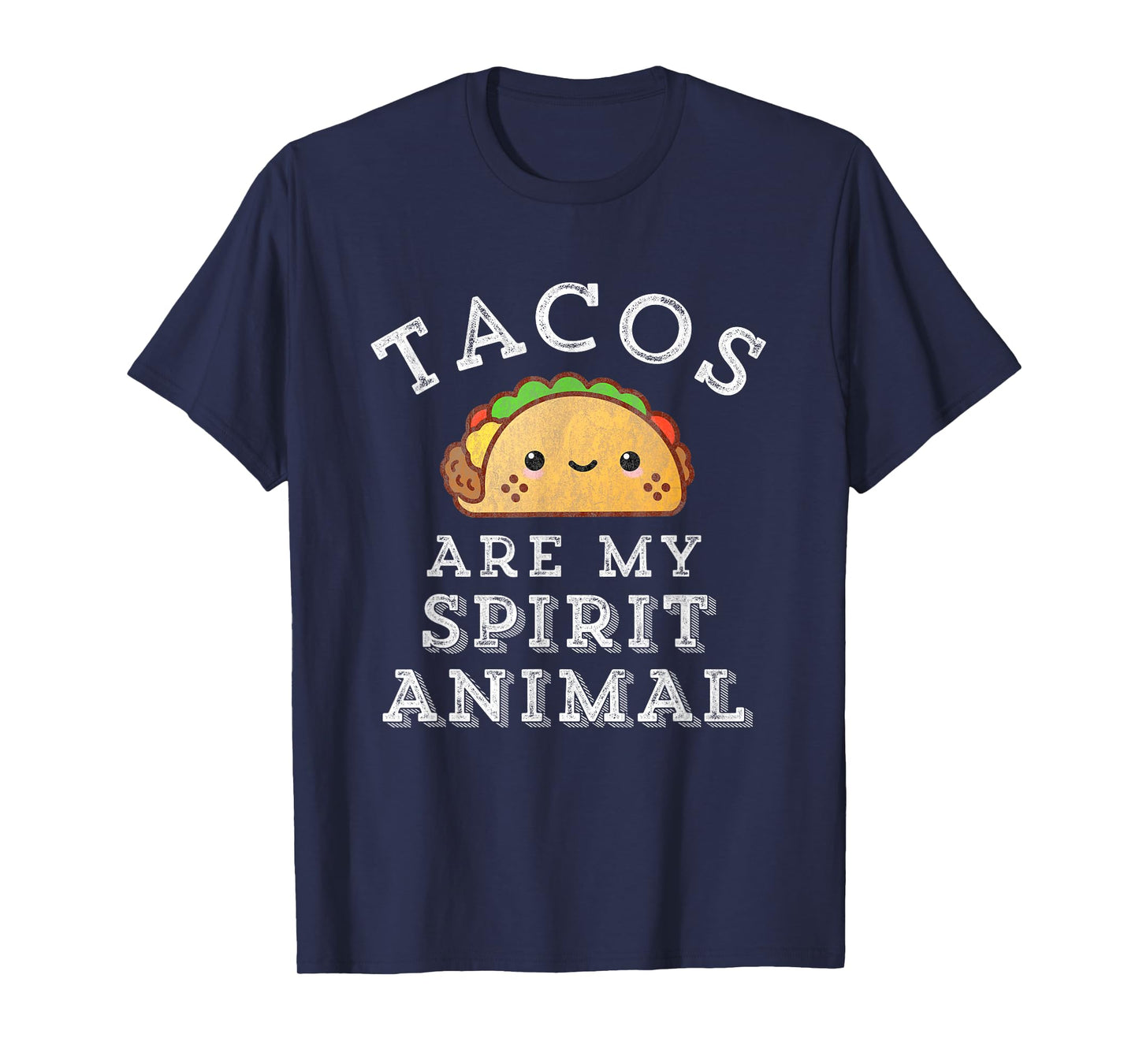 Tacos Are My Spirit Animal Mexican Food Funny Spicy Retro T-Shirt